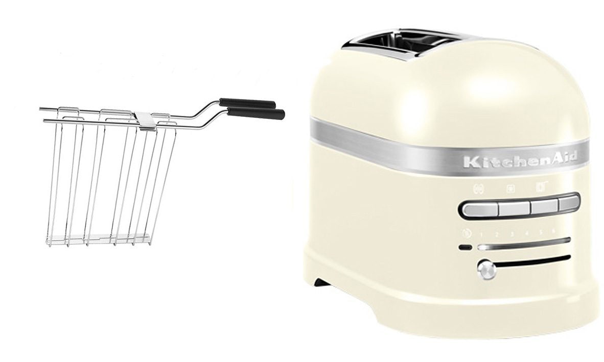 KitchenAid Toaster »Artisan 5KMT2204EAC ALMOND CREAM«, 2 kurze Schlitze, für 2 Scheiben, 1250 W, mit Sandwichzange