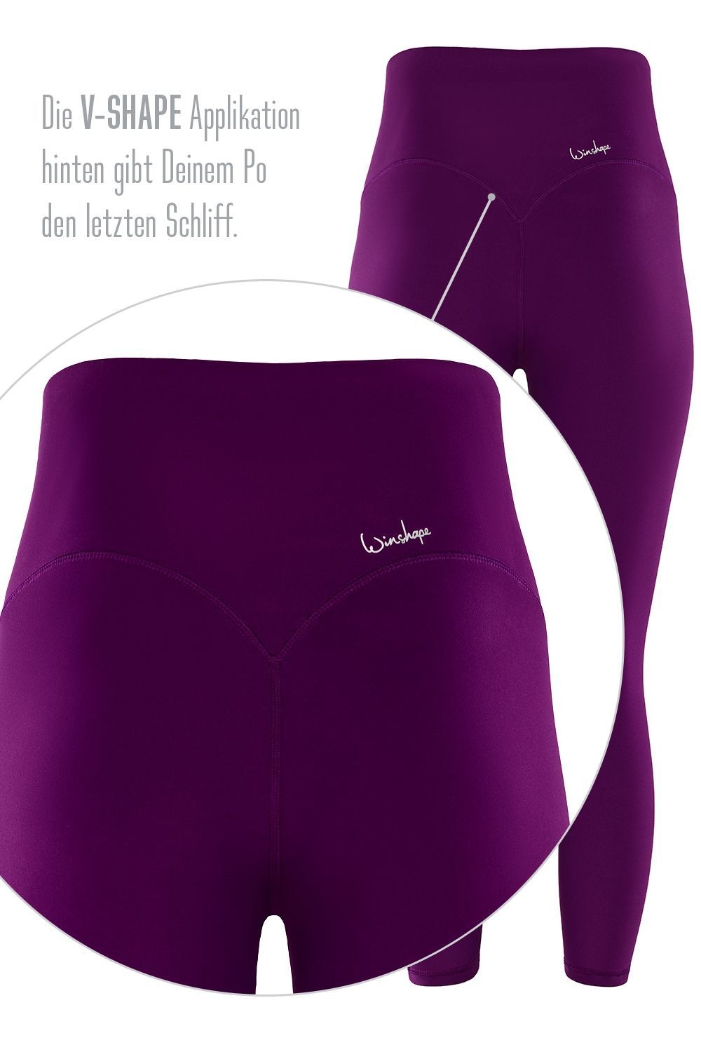 Winshape Leggings »7/8-Tights HWL317C«, mit V-Shape Applikation und Core-Bund