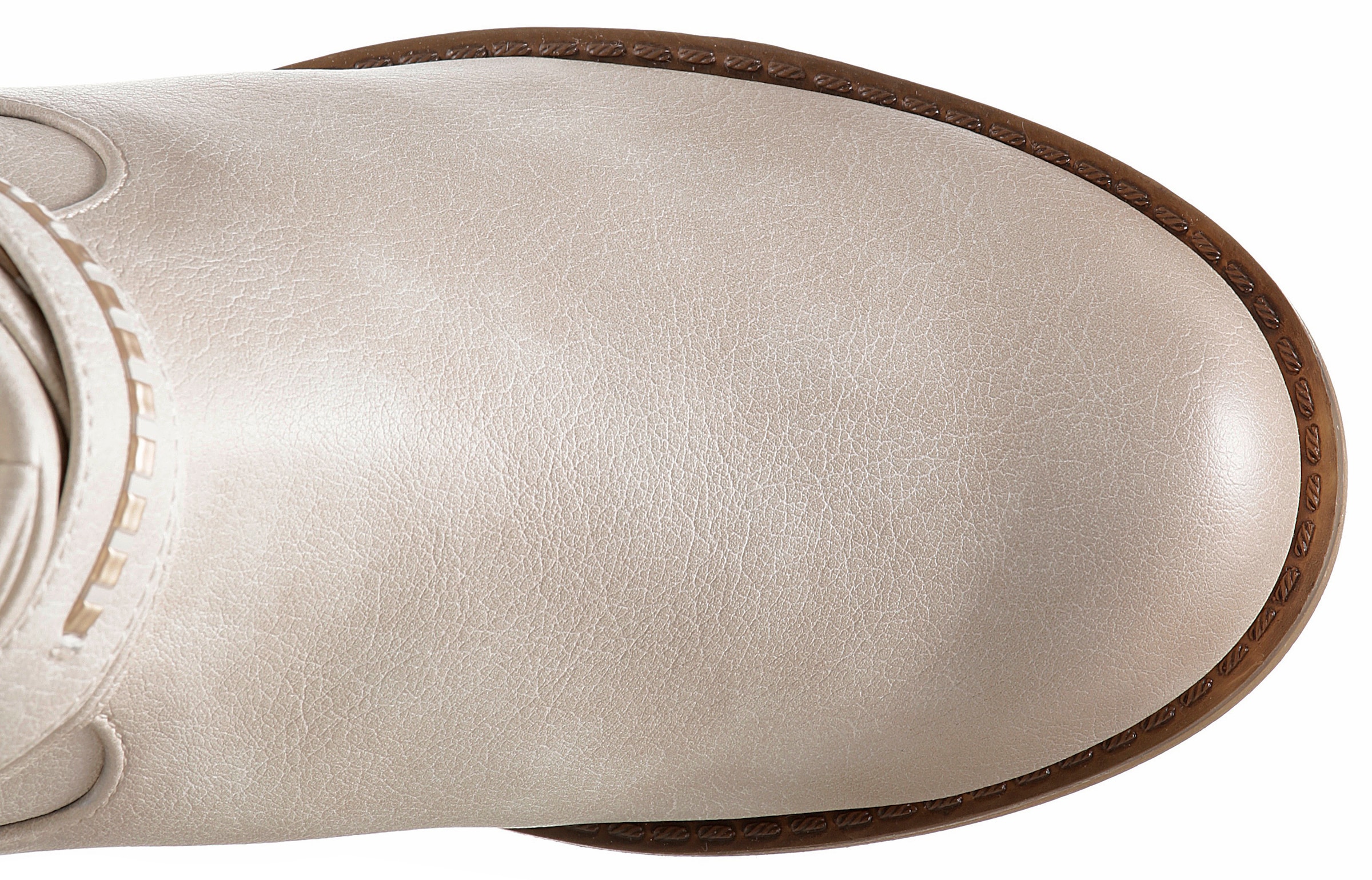 Mustang Shoes Winterstiefel, Stiefelette, Winterboots mit Zierschnallen am slouchy Schaft