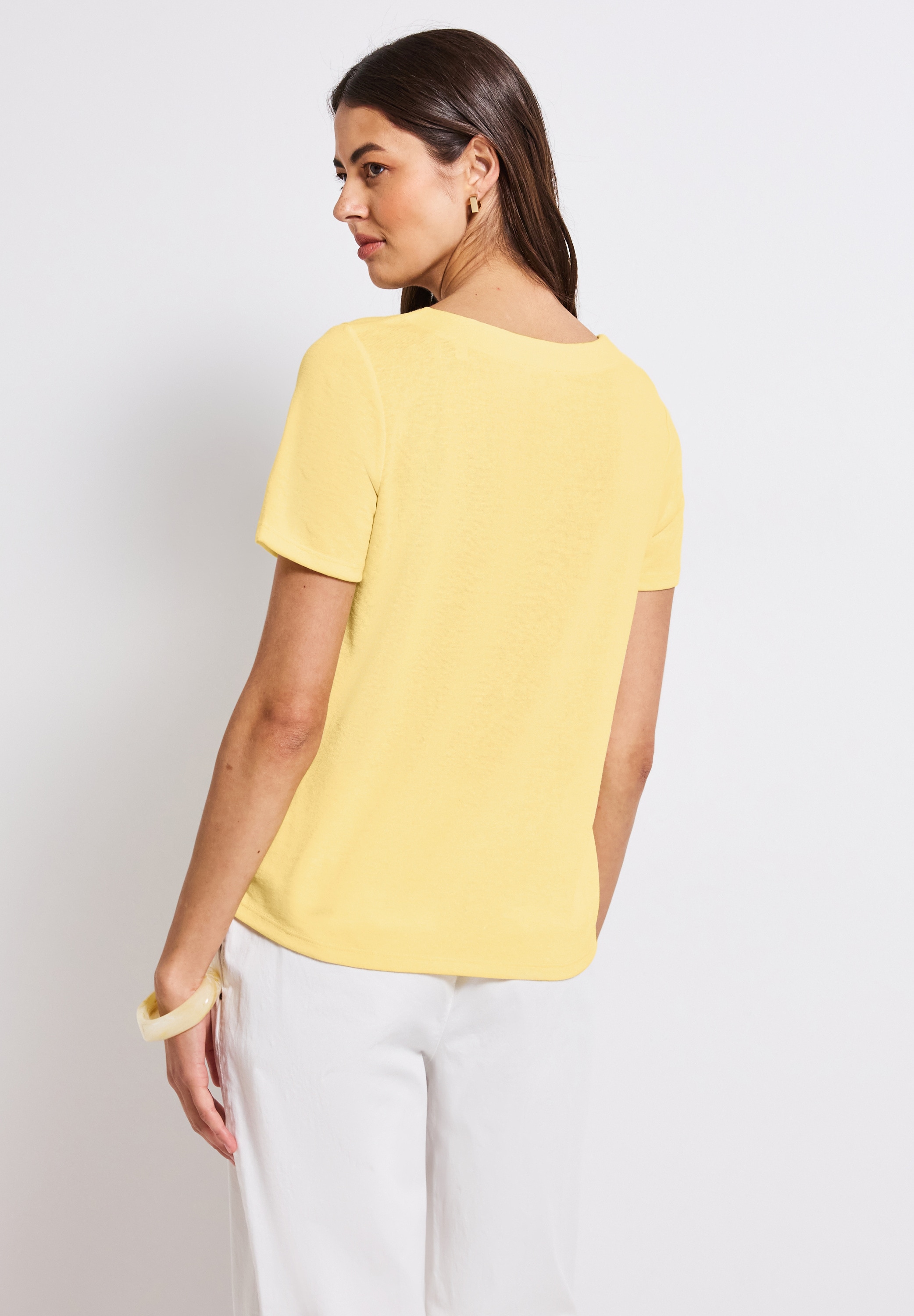 STREET ONE T-Shirt, mit Häkel-Details und Viskose