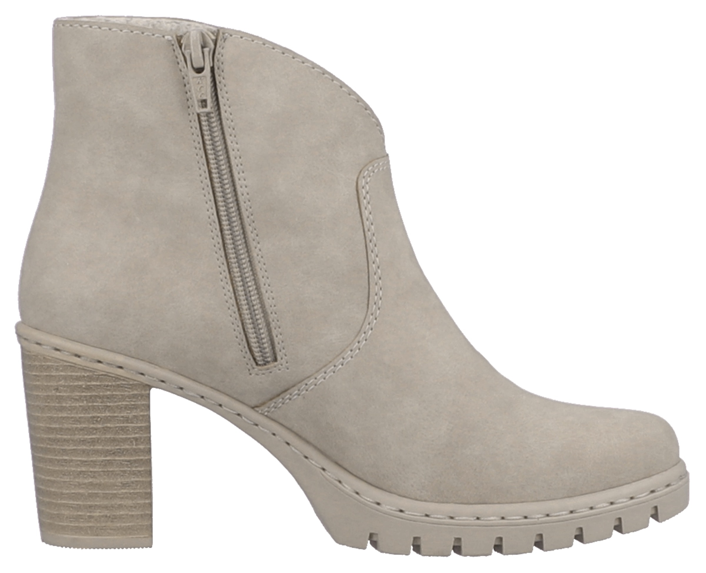 Rieker Ankleboots, Stiefelette, Plateauboots, Blockabsatz, in eleganter Optik