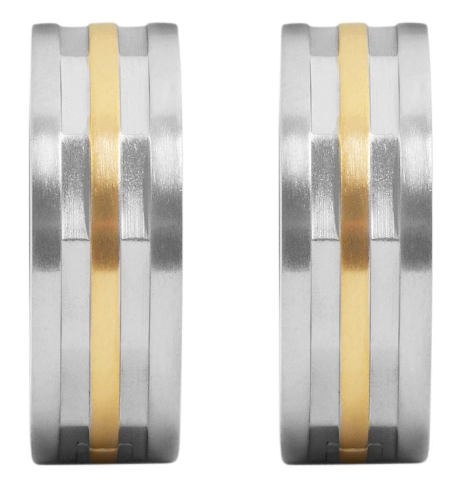 Adelia´s Paar Creolen »Damen Ohrringe ¿ Klappcreole aus Edelstahl«