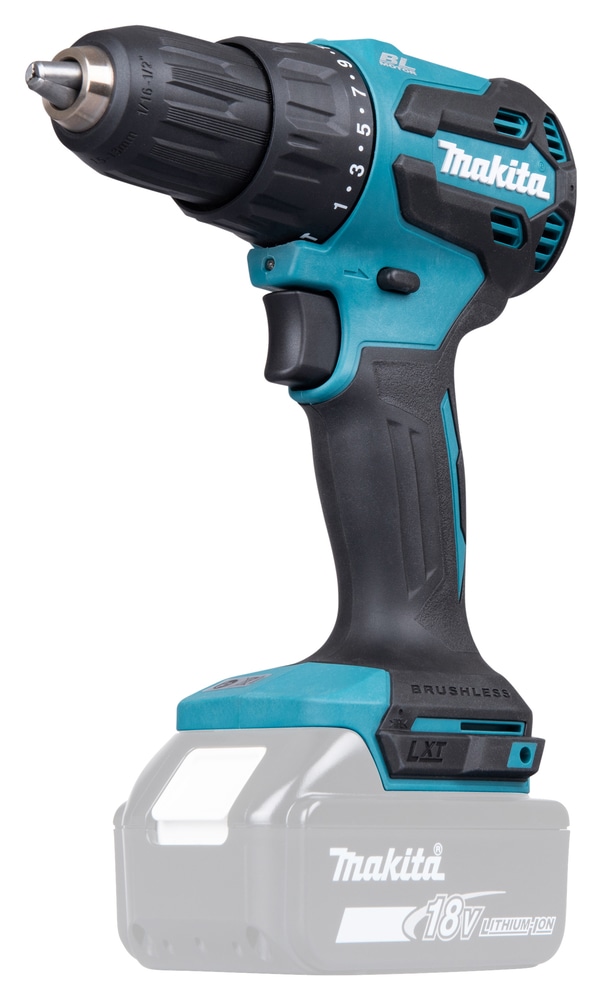 Makita Akku-Schlagbohrschrauber »»DHP490Z« 18V, ohne Akku und Ladegerät« max. 65 Nm, 0-1.900 min⁻¹,  kraftvoller, bürstenlos, allgemein einsetzbar zum Schrauben und Bohren