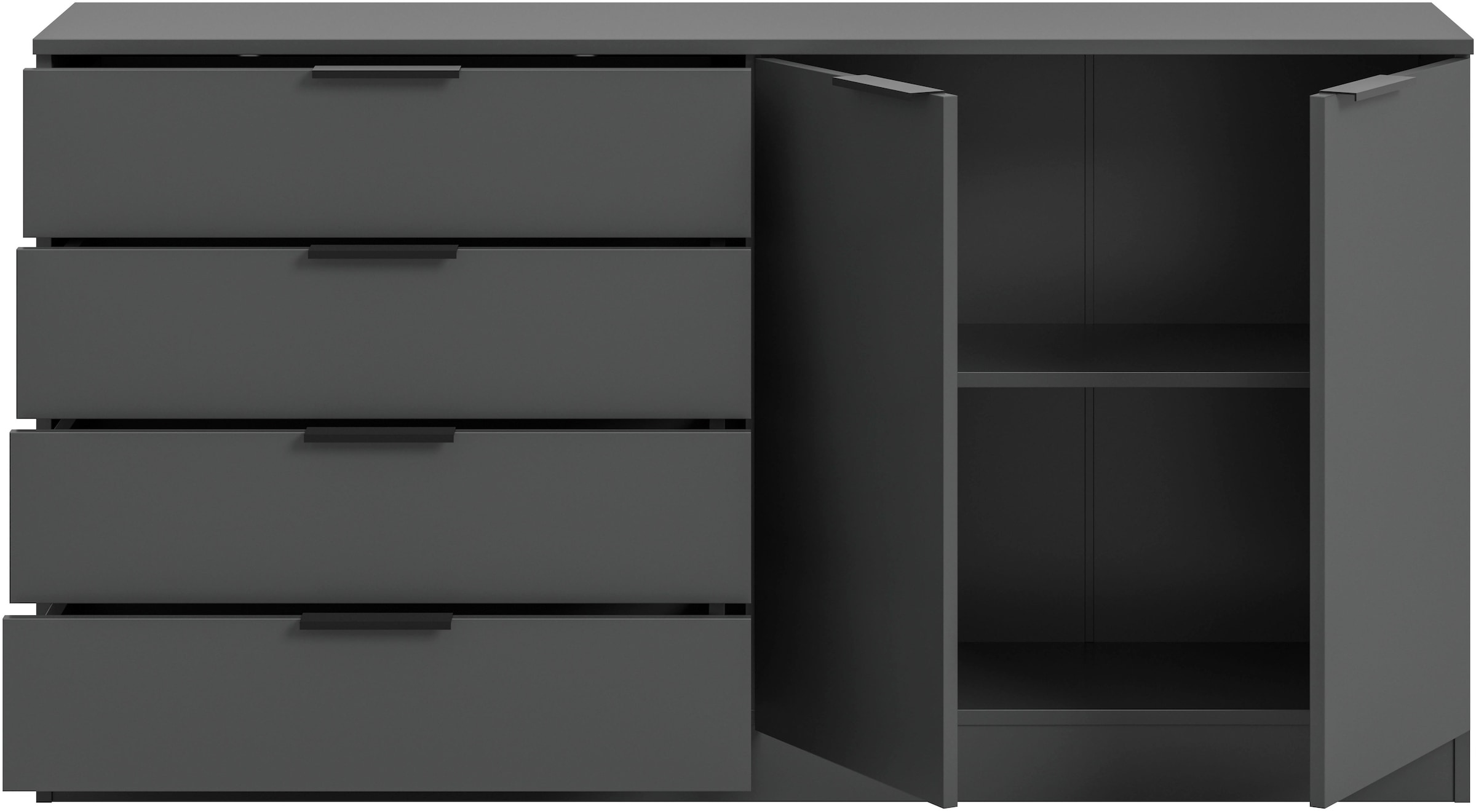 Home affaire Sideboard »SKARDE, Breite 148 cm, 4 Schubkästen, 2 Türen, viel Stauraum« in verschiedenen Farben und Breiten erhältlich, individuell einsetzbar,  Kommode, Anrichte, Schubkastenkommode, Schuhschrank, Schrank