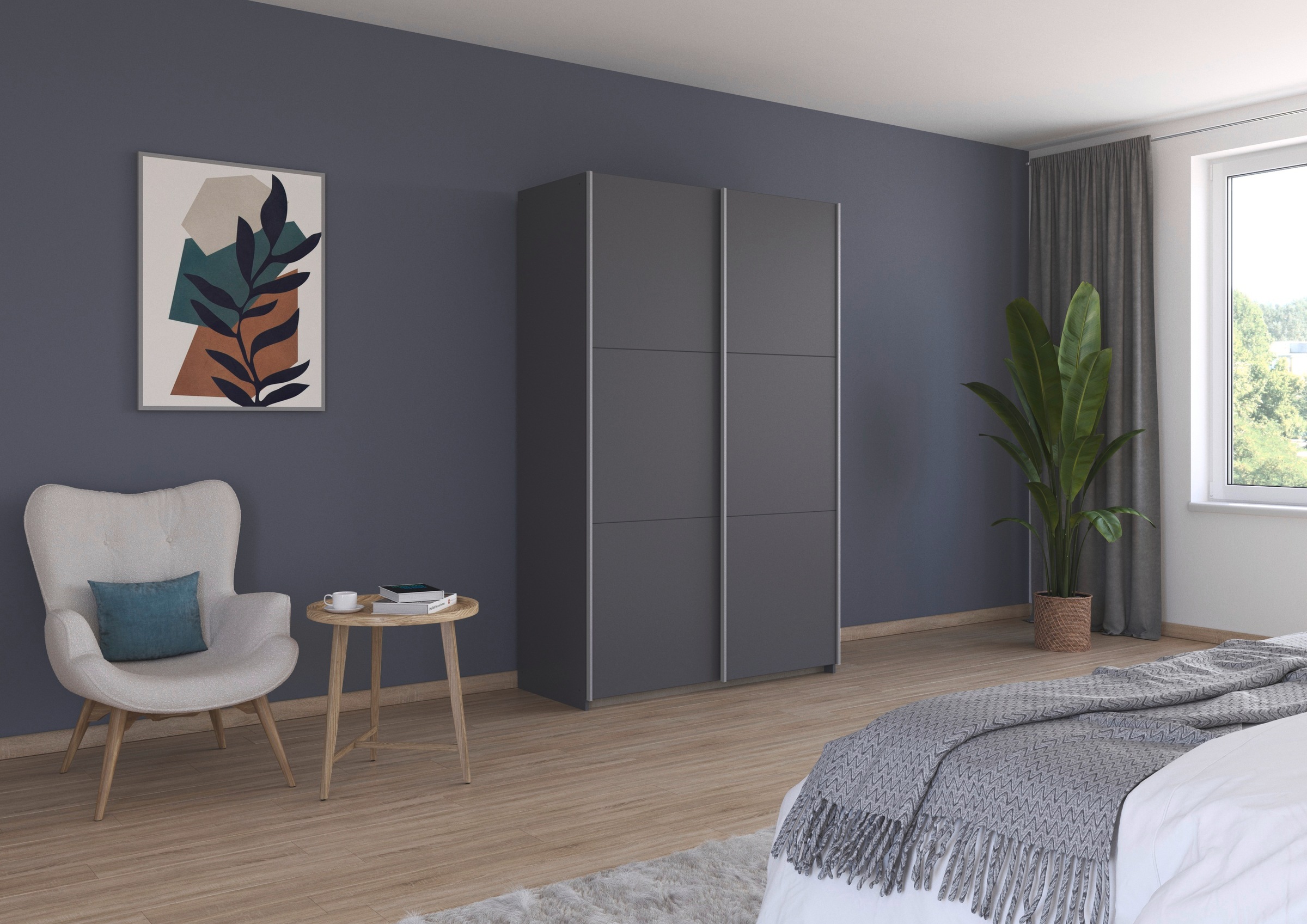 rauch Kleiderschrank »Kleiderschrank Drehtürenschrank Schrank Garderobe KRONACH TOPSELLER« in 3 Ausstattungen BASIC/CLASSIC/PREMIUM, Breiten 131/175/218/261 cm,  optional ohne, mit 1 oder 2 Spiegel, viel Stauraum MADE IN GERMANY