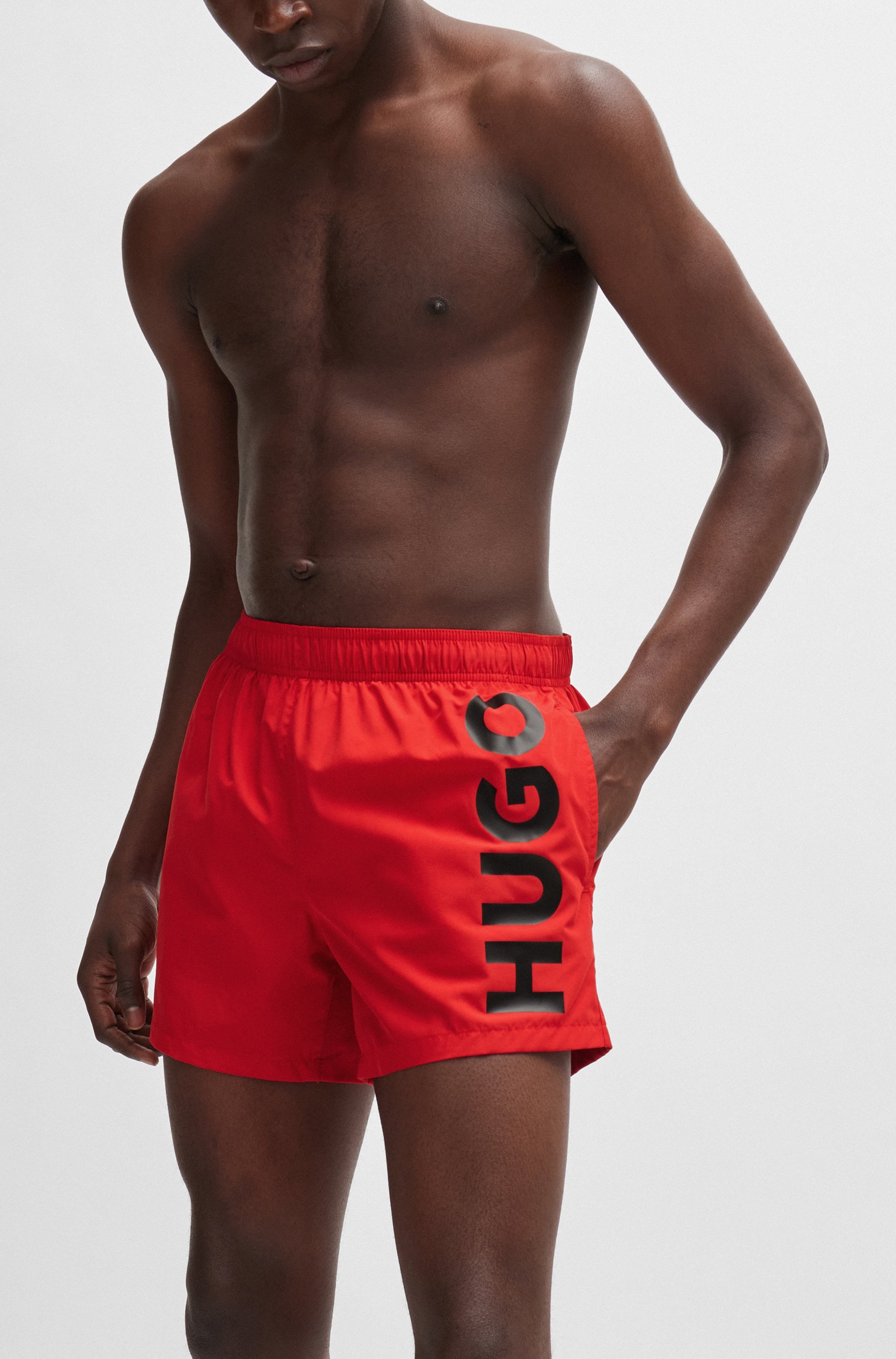 HUGO Underwear Badeshorts »ABAS«, seitlich mit großem HUGO Logo-Print