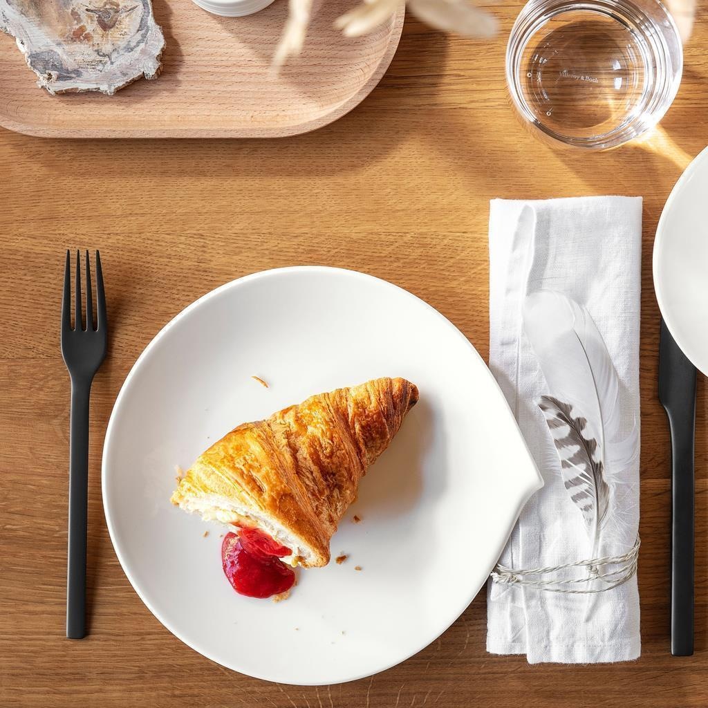 Villeroy & Boch Geschirr-Set »Brunch-Set Flow 18er Set weiß« Spülmaschinengeeignet, Mikrowellenfest