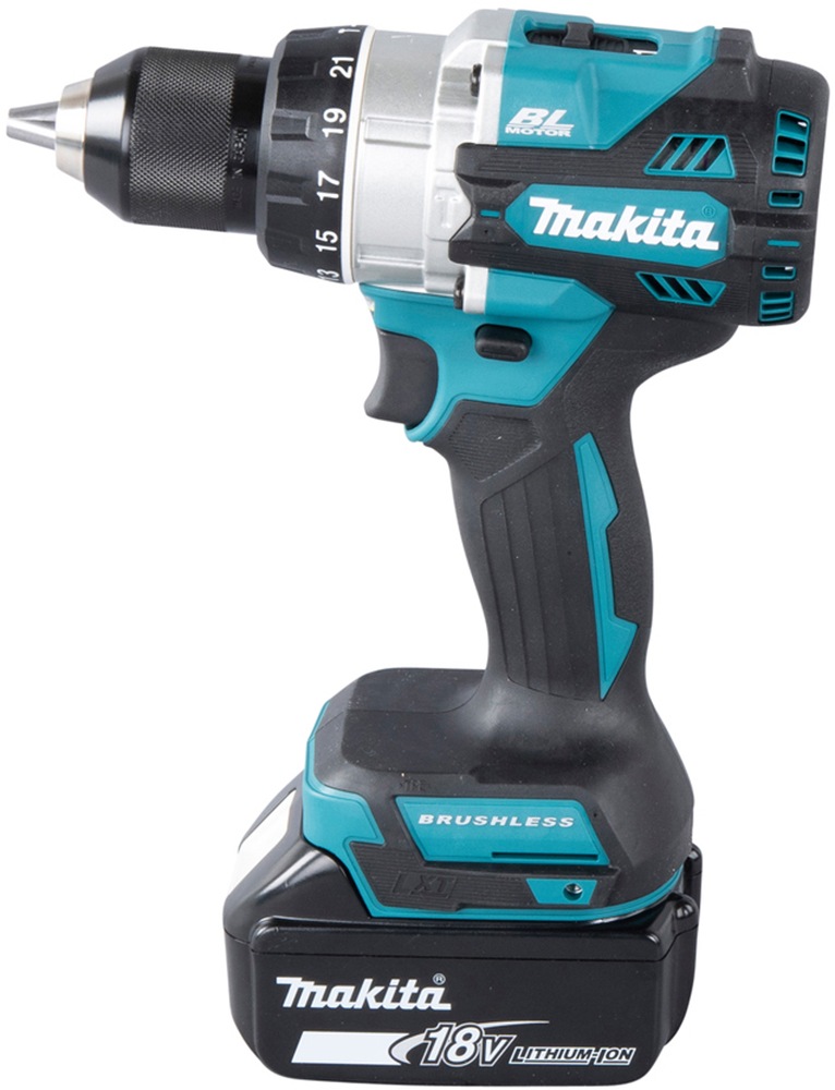 Makita Akku-Schlagbohrschrauber »DHP486RTJ«, (Set), inkl. 2 Akkus 18V / 5,0 Ah und Aufbewahrungskoffer