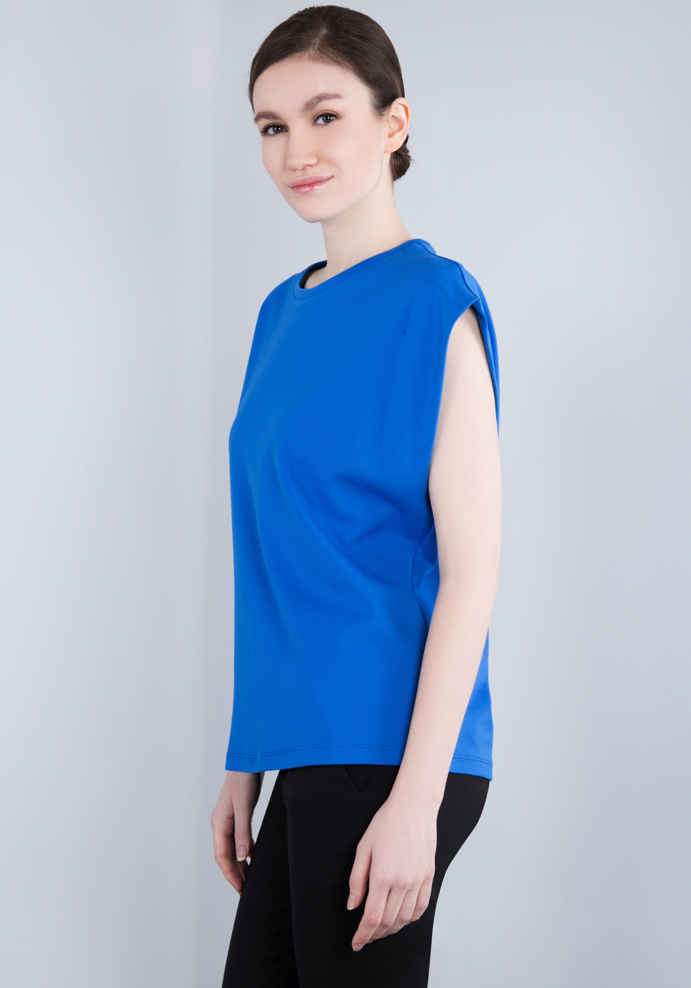 IMPERIAL T-Shirt »Ärmelloses "Punto Milano" Shirt mit eingeschlagen Armlochdetail«