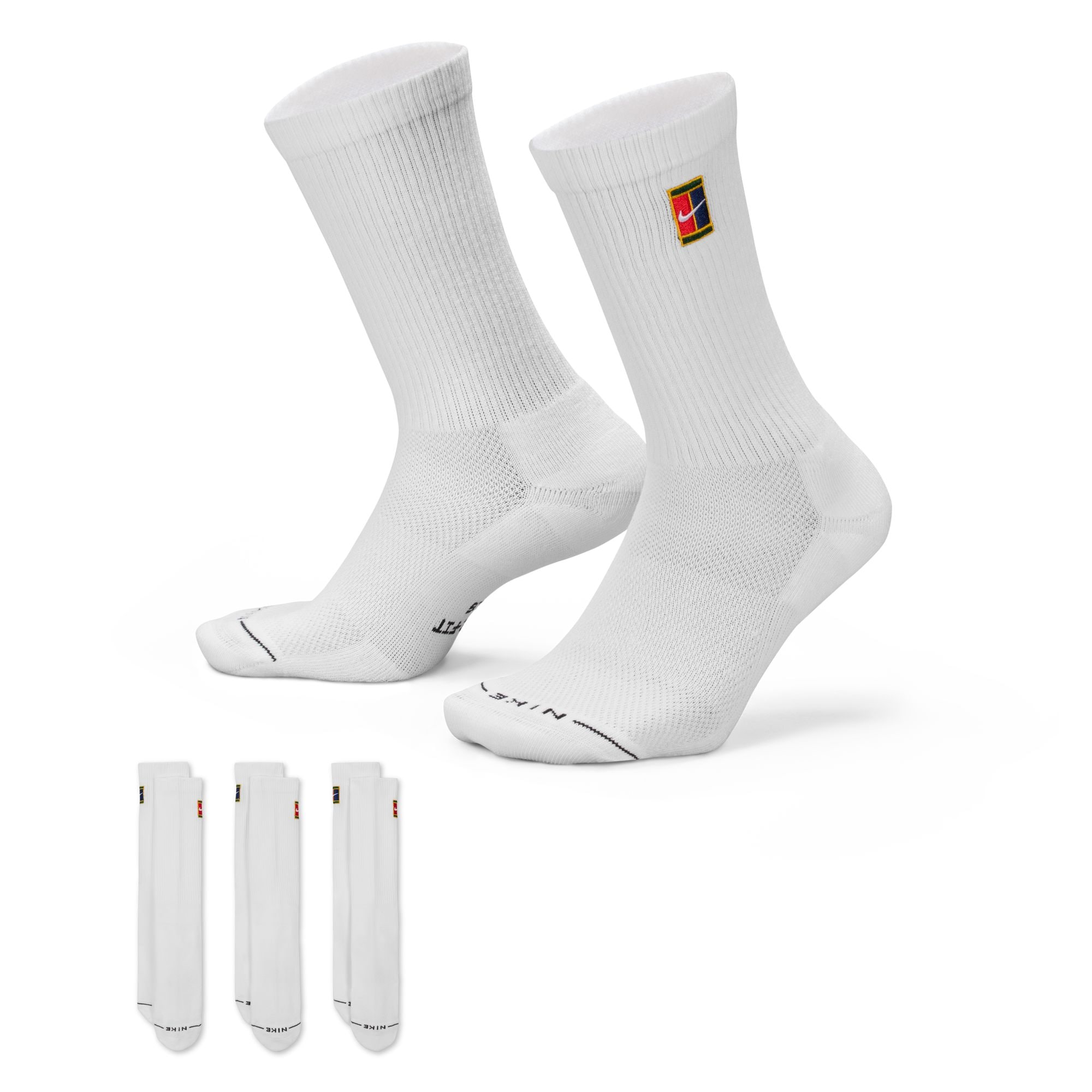 Nike Sportsocken »U NK ED ELVD CRW 3P TENNIS 144« im praktischen 3er-Set, für Erwachsene, formstabil, mit flexiblem Sitz