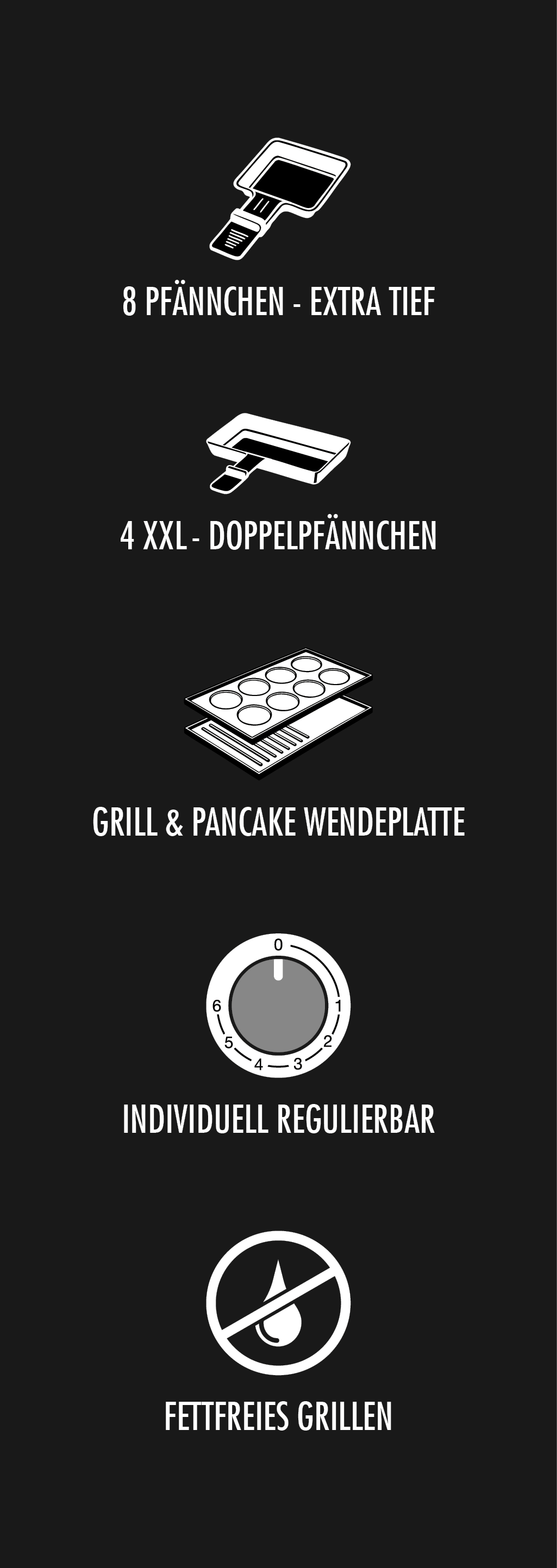 Gastroback Raclette »Raclette Grill & Pancake Station« 12 Stk. Raclettepfännchen