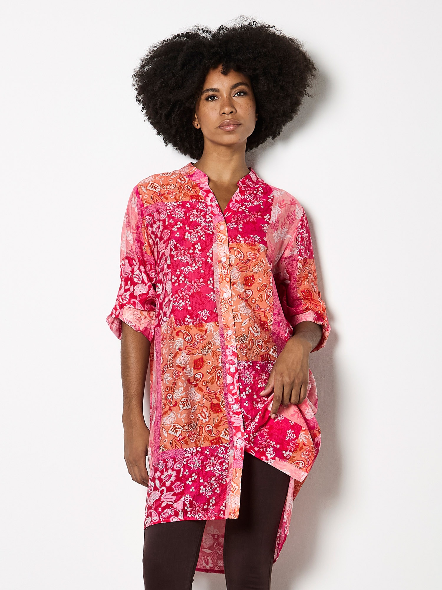Apricot Hemdbluse »Bluse« im Patchwork-Design