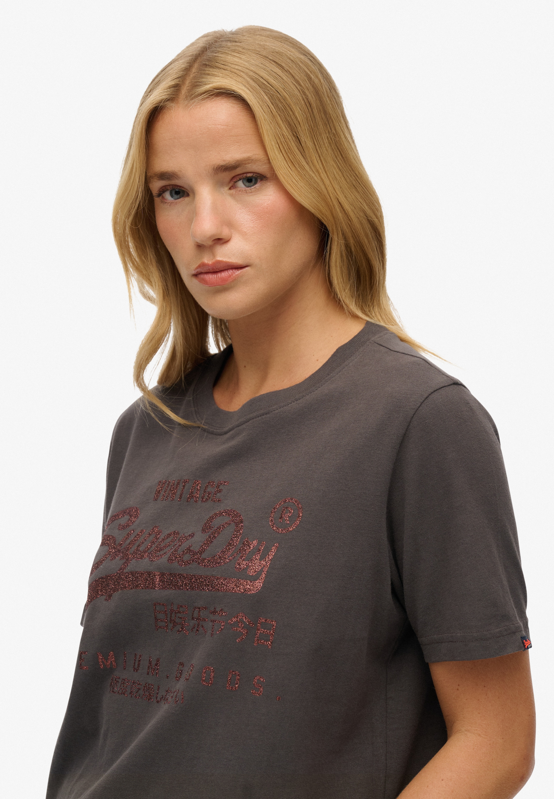 Superdry Print-Shirt »EMBELLISHED VL RELAXED TEE«