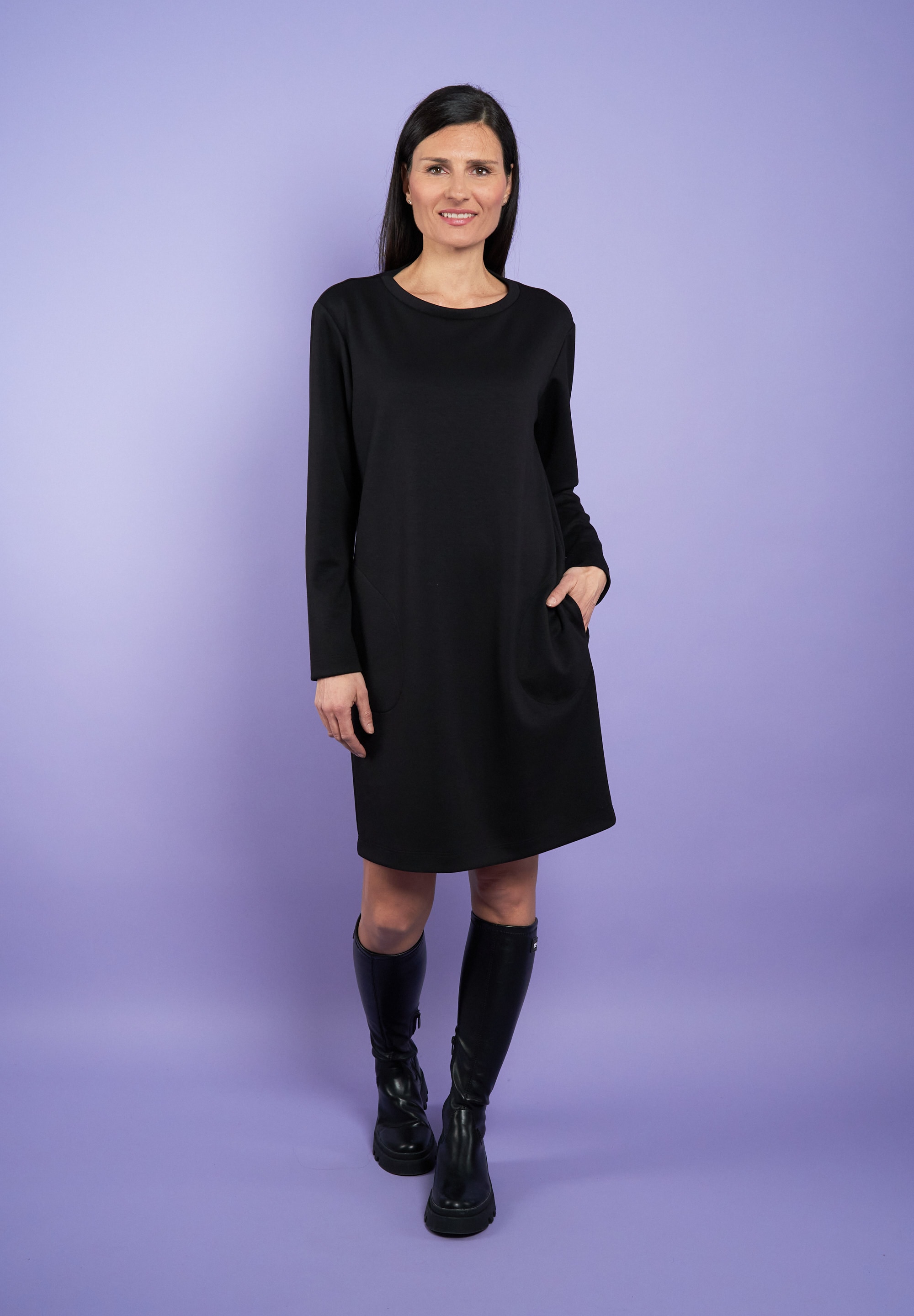 Seidel Moden Sweatkleid »Exklusiv bei OTTO«, mit Eingrifftaschen und MADE IN GERMANY