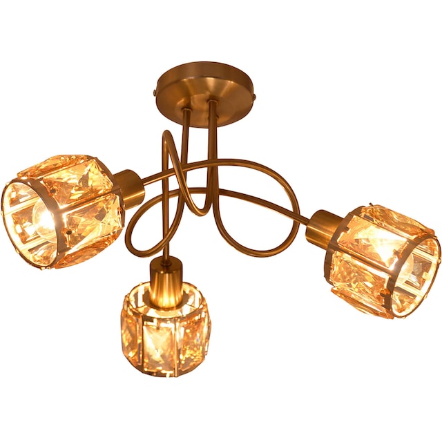 Gold OTTO E14 »Josefa«, 40W, Leuchtmittel Deckenleuchte wechselbar, max. kaufen F, bei 3 Energieeffizienzklasse: flammig-flammig, LED näve