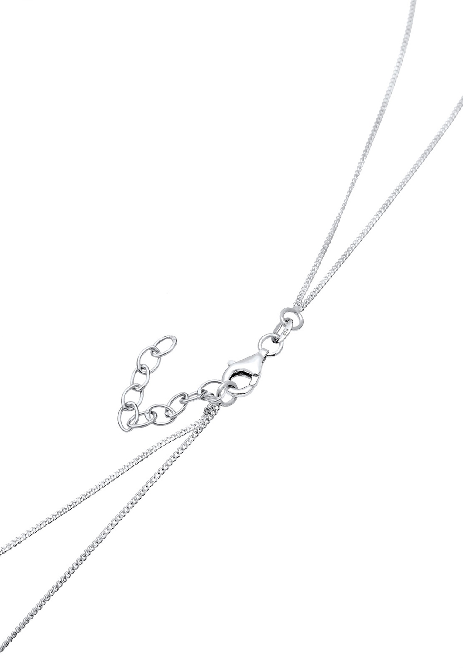 Elli Silberkette »Halskette Choker Layer Rechteck 925 Sterling Silber«