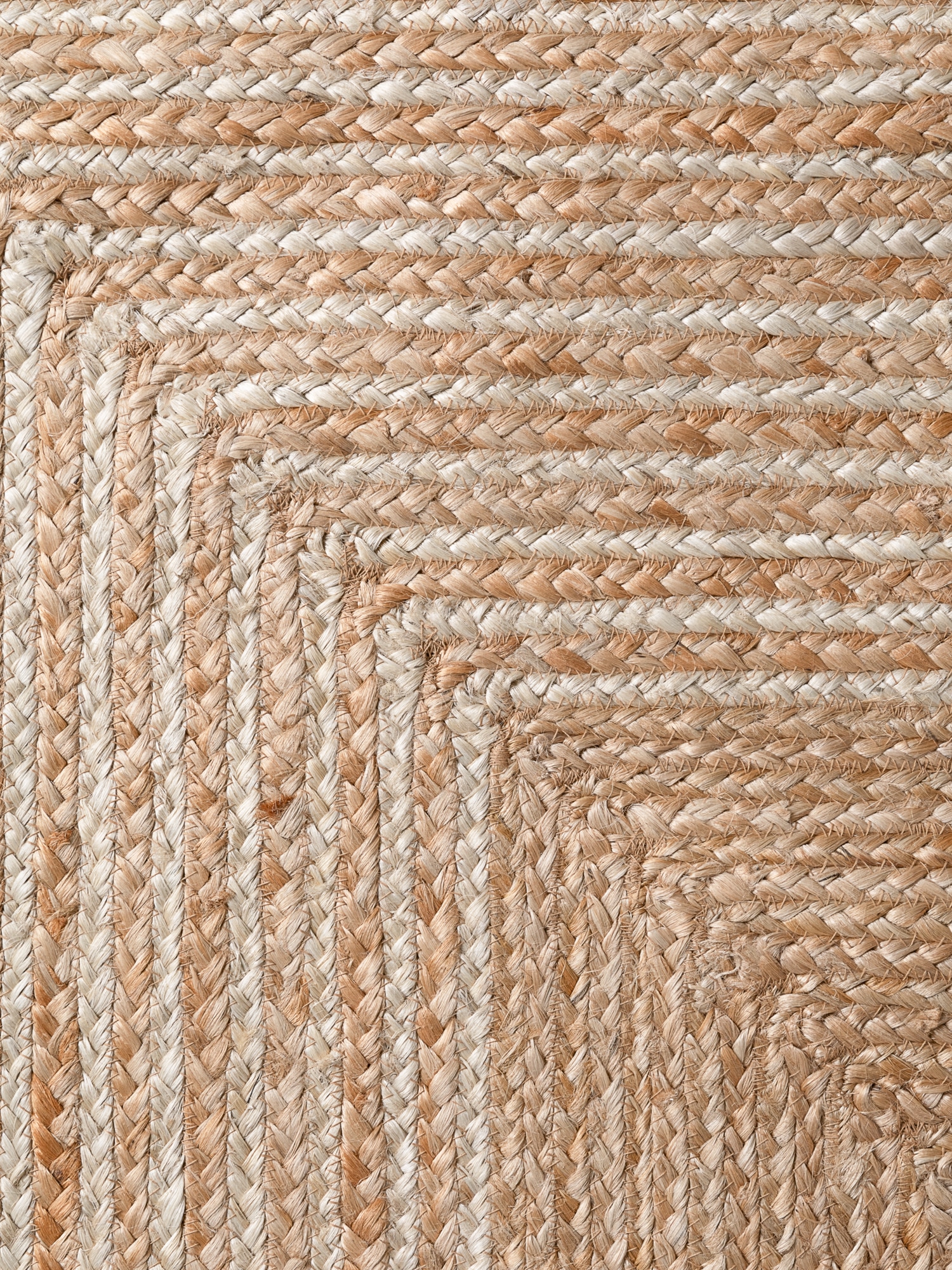 HANSE Home »Juno Line  Juteteppich« rechteckig 9 mm Höhe Jute, Shape, Handgemacht, Wohnzimmerteppich, Naturteppich, Wohnzimmer