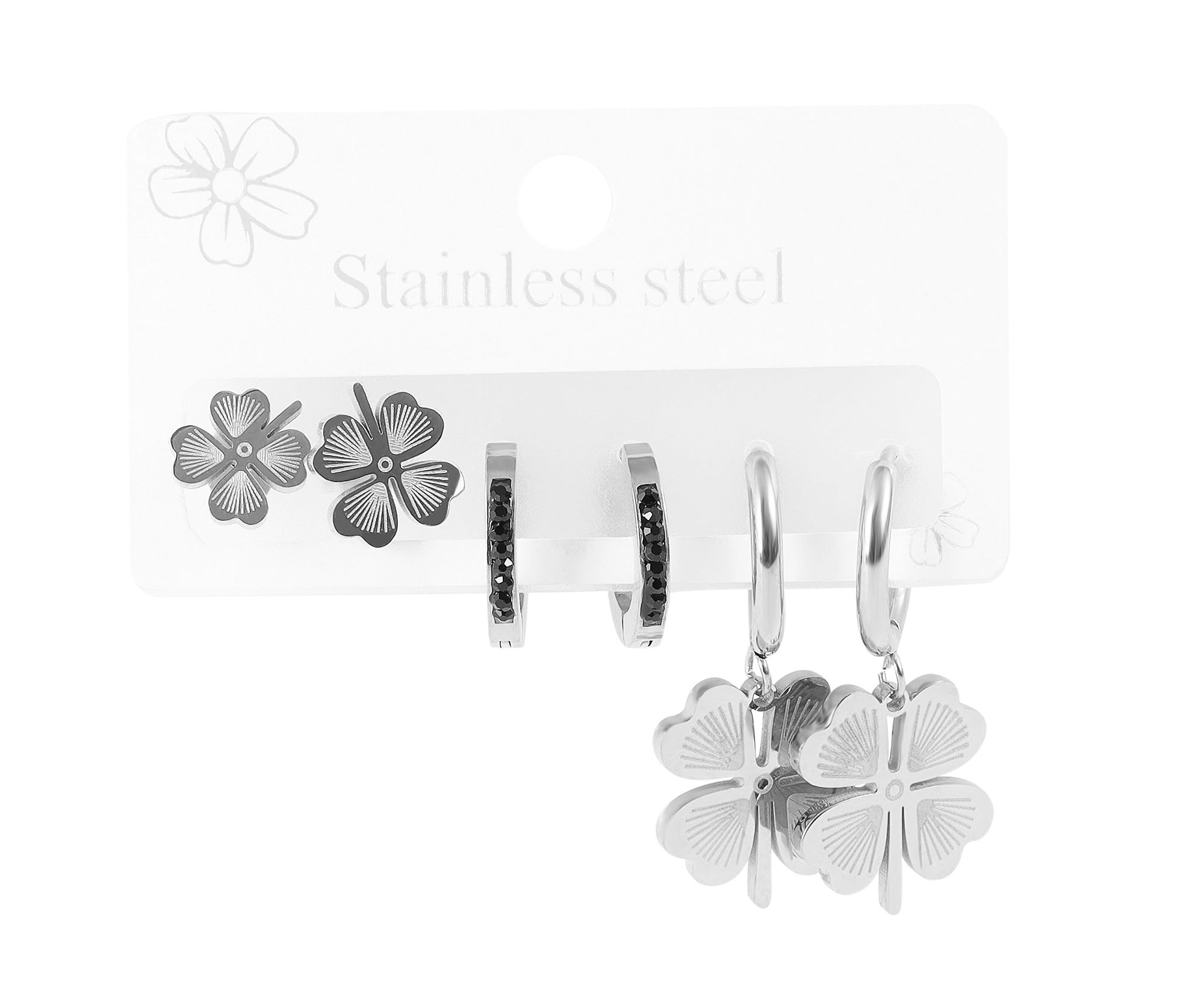 Adelia´s Kettenanhänger »Damen Anhänger ¿ Kleeblatt Anhänger aus Edelstahl«