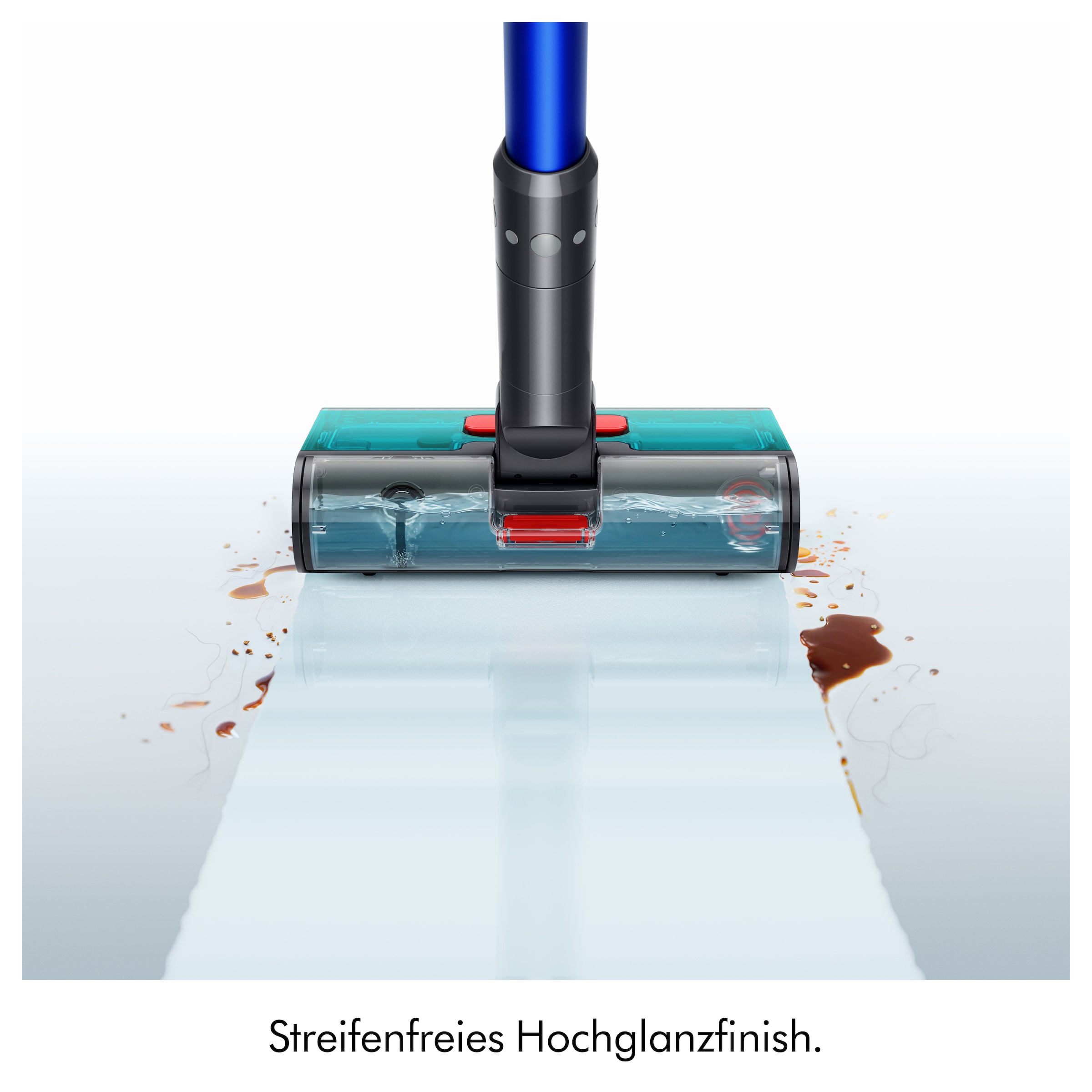 DYSON Nass-Trocken-Akkusauger »Dyson PencilWash™ Blau/Silber« Anti-Tangle Nassreinigungskopf mit MAX-Modus und 180° Design