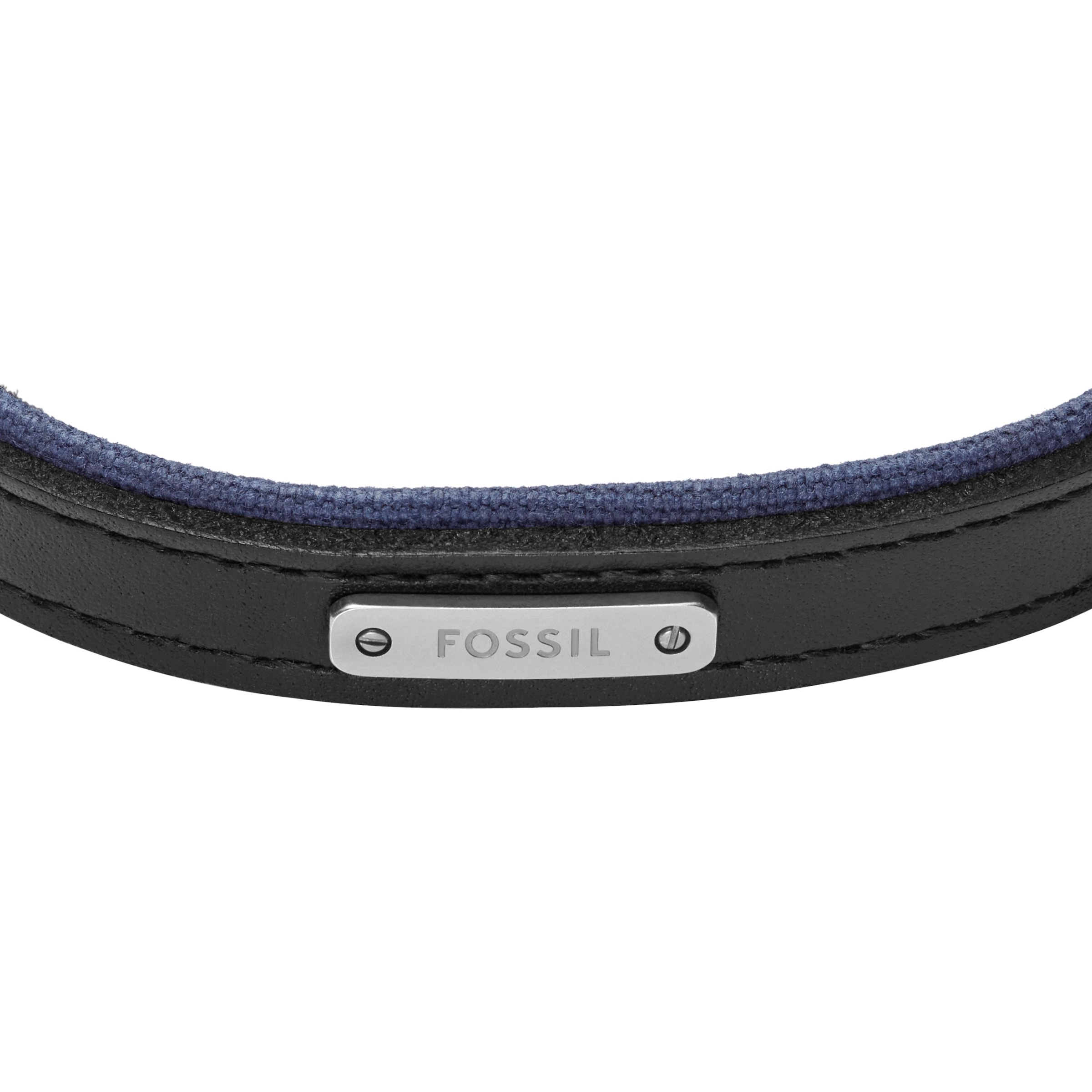 Fossil Armband »Schmuck Geschenk Metall, Leder, Textil EVERETT«