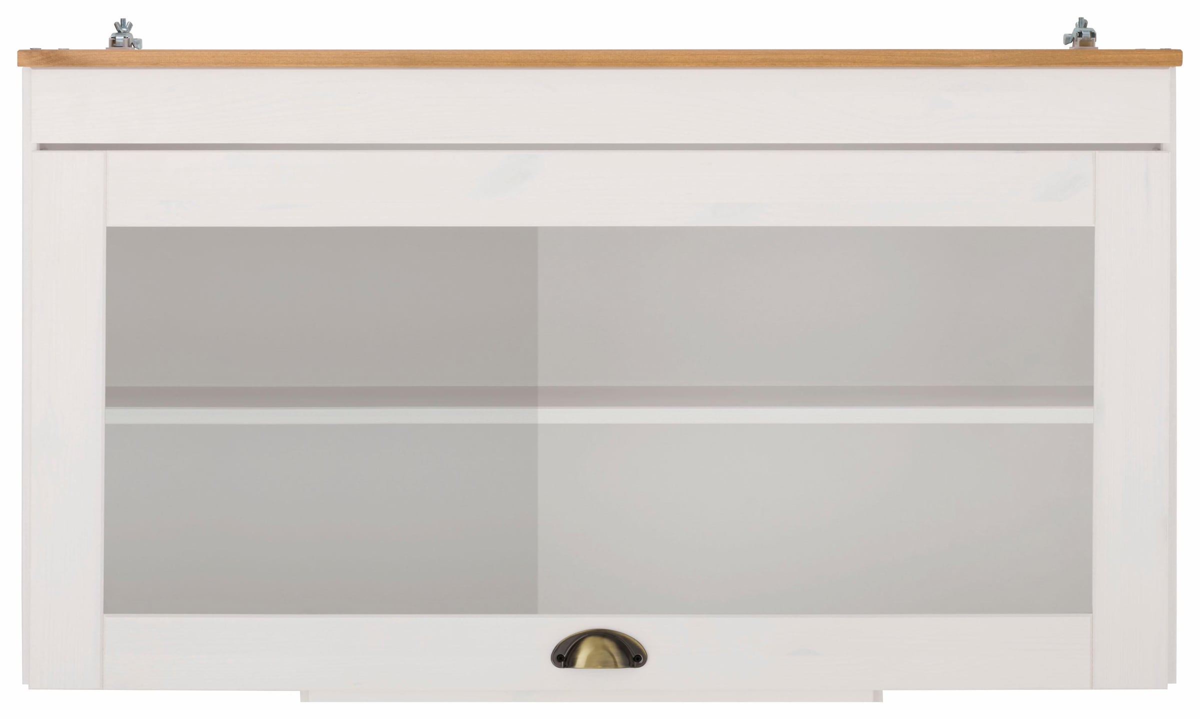 100 breit, 1 »Oslo«, Glashängeschrank aus OTTO Home Landhaus-Optik Metallgriff, bei Kiefer, Klappe, cm affaire
