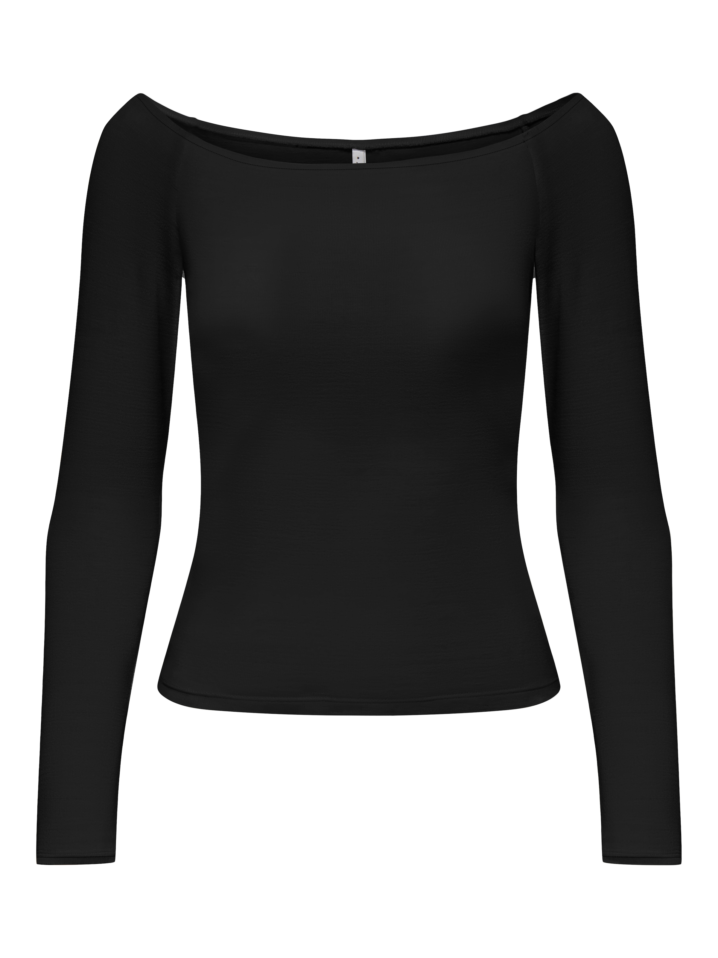 ONLY Langarmshirt »ONLGLAMOUR L/S BOAT NECK TOP BOX CC JRS«
