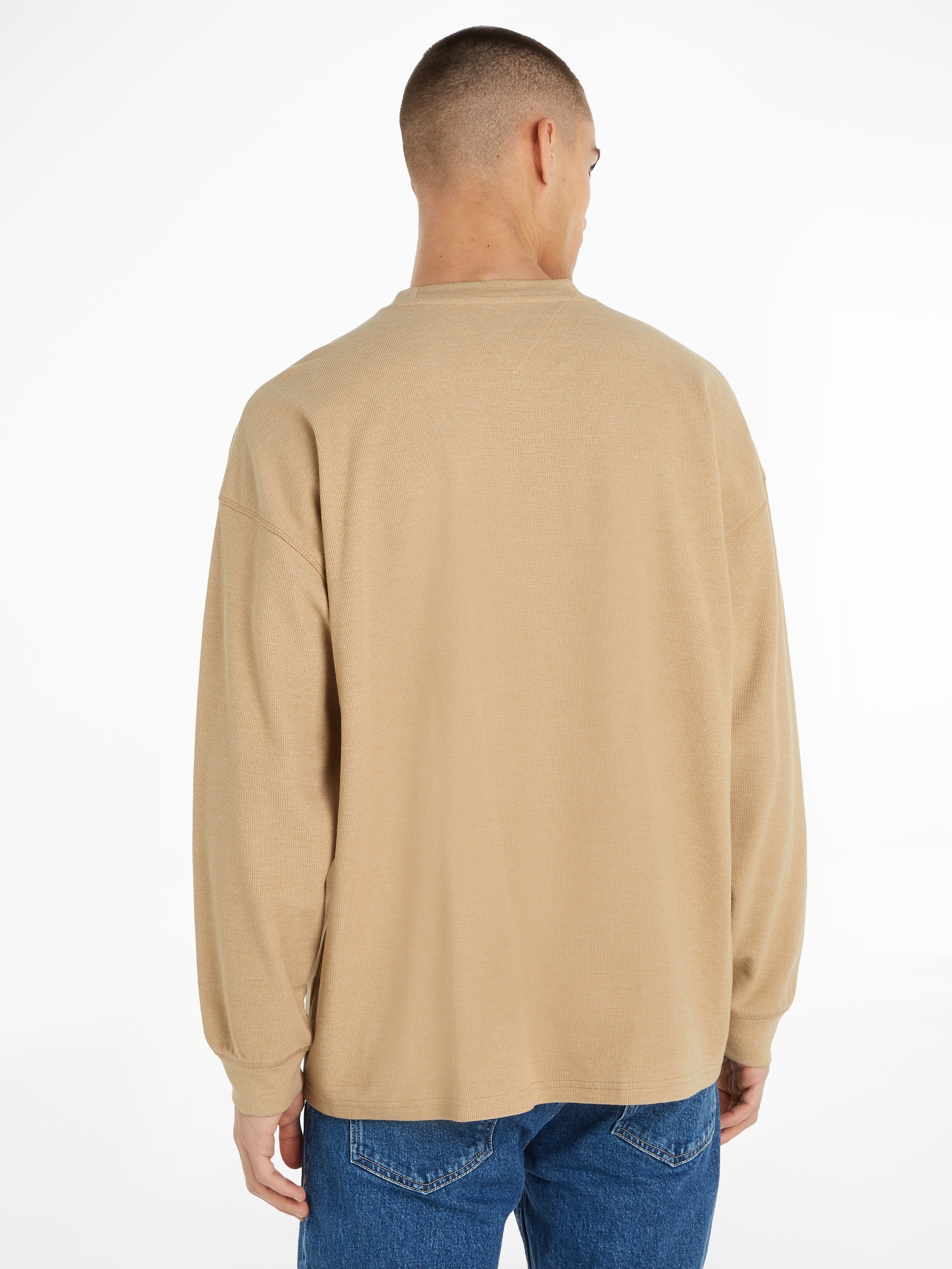 Tommy Jeans Langarmshirt »TJM RLX WAFFLE SNIT TEE«