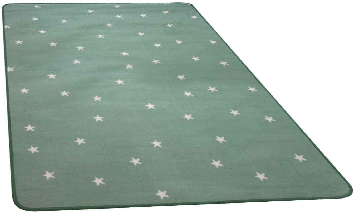 Primaflor-Ideen in Textil Kinderteppich »STELLA, Made in Belgium«, rechteckig, 5 mm Höhe, Motiv Sterne, Kinderzimmer