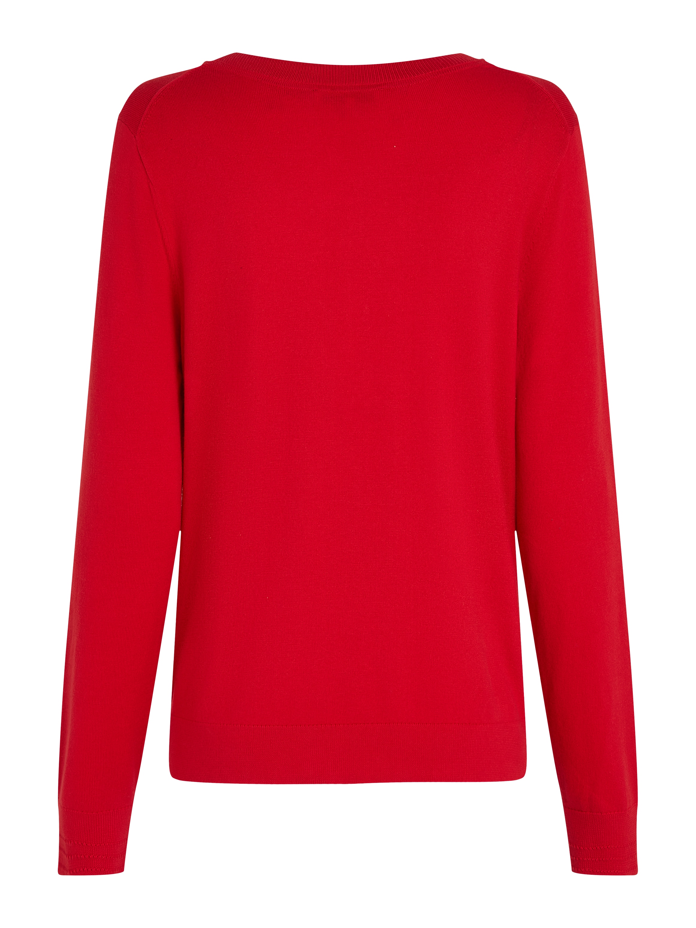 Tommy Hilfiger V-Ausschnitt-Pullover, mit Logo-Stickerei