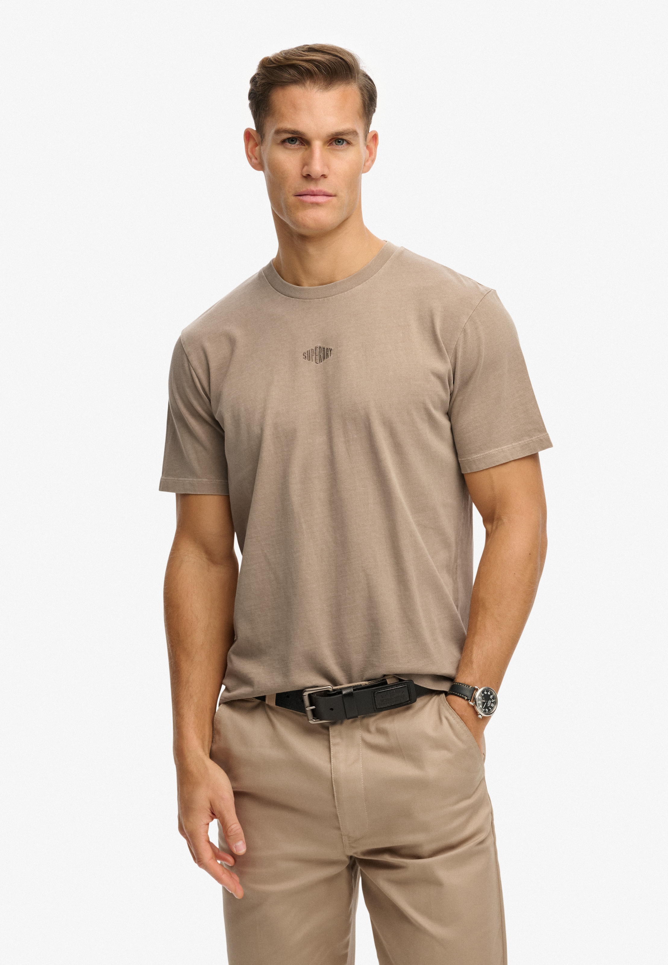 Superdry Rundhalsshirt »MICRO LOGO TSHIRT« mit Micro-Marken-Logo