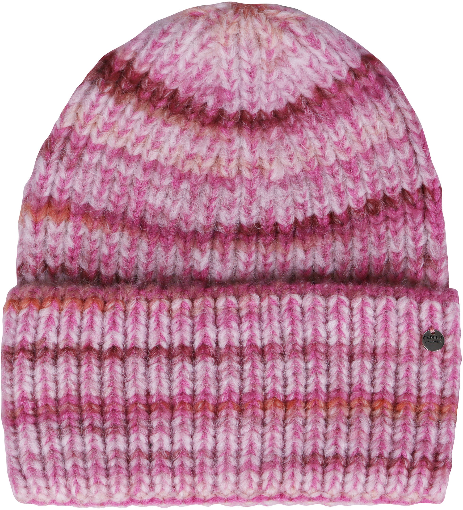 Capelli New York Beanie, (Packung), mit lebendigen Streifenmustern