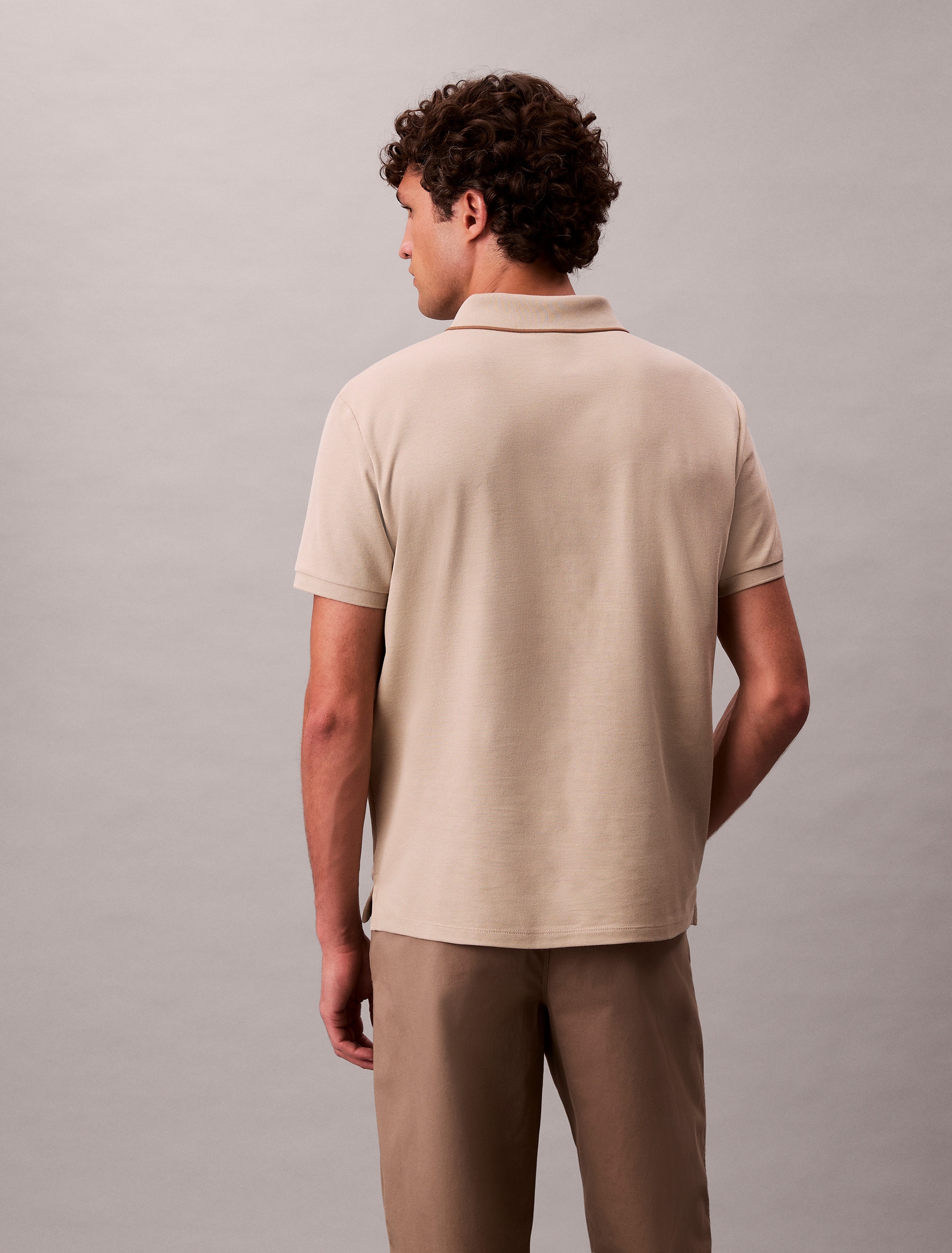 Calvin Klein Poloshirt »SS RFND PQ TPPD CLSS«, Mit Rundhalsausschnitt