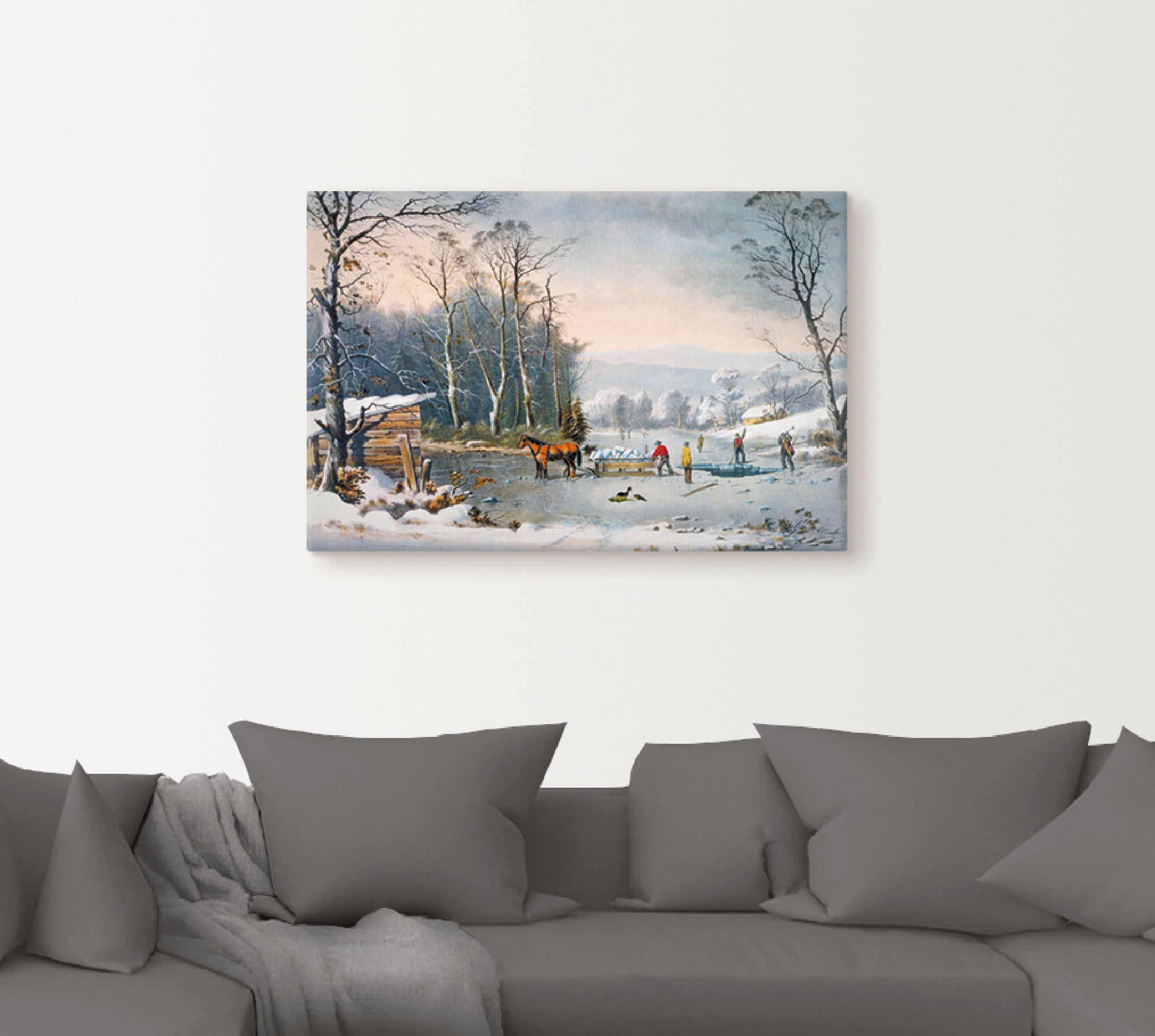 Artland Wandbild »Winterlandschaft«, Vier Jahreszeiten, (1 St.), als Leinwandbild, Wandaufkleber oder Poster in versch. Größen