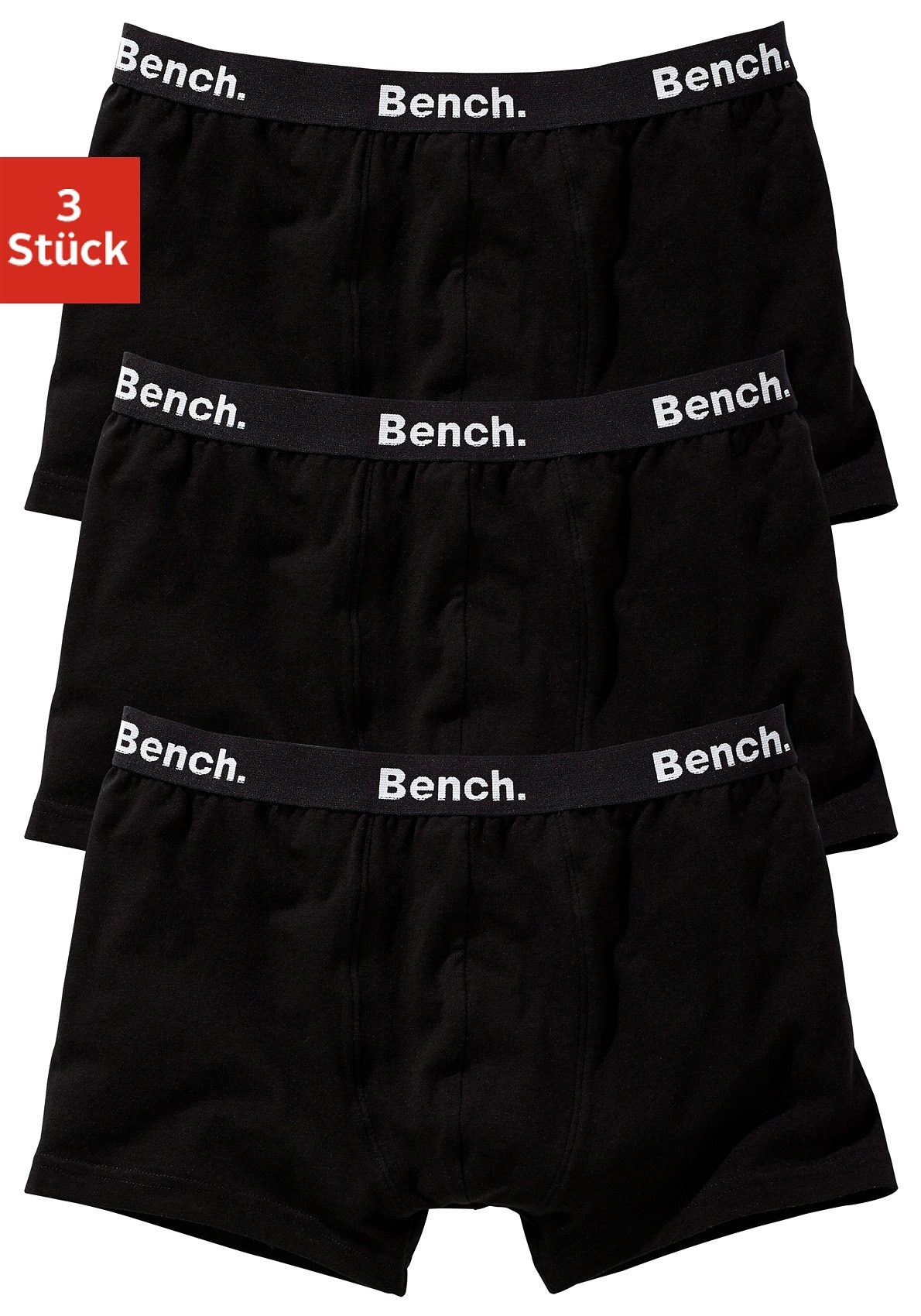 Bench. Boxer »Boxershorts für Jungen«, (Packung, 3 St.), mit Logo-Webbund