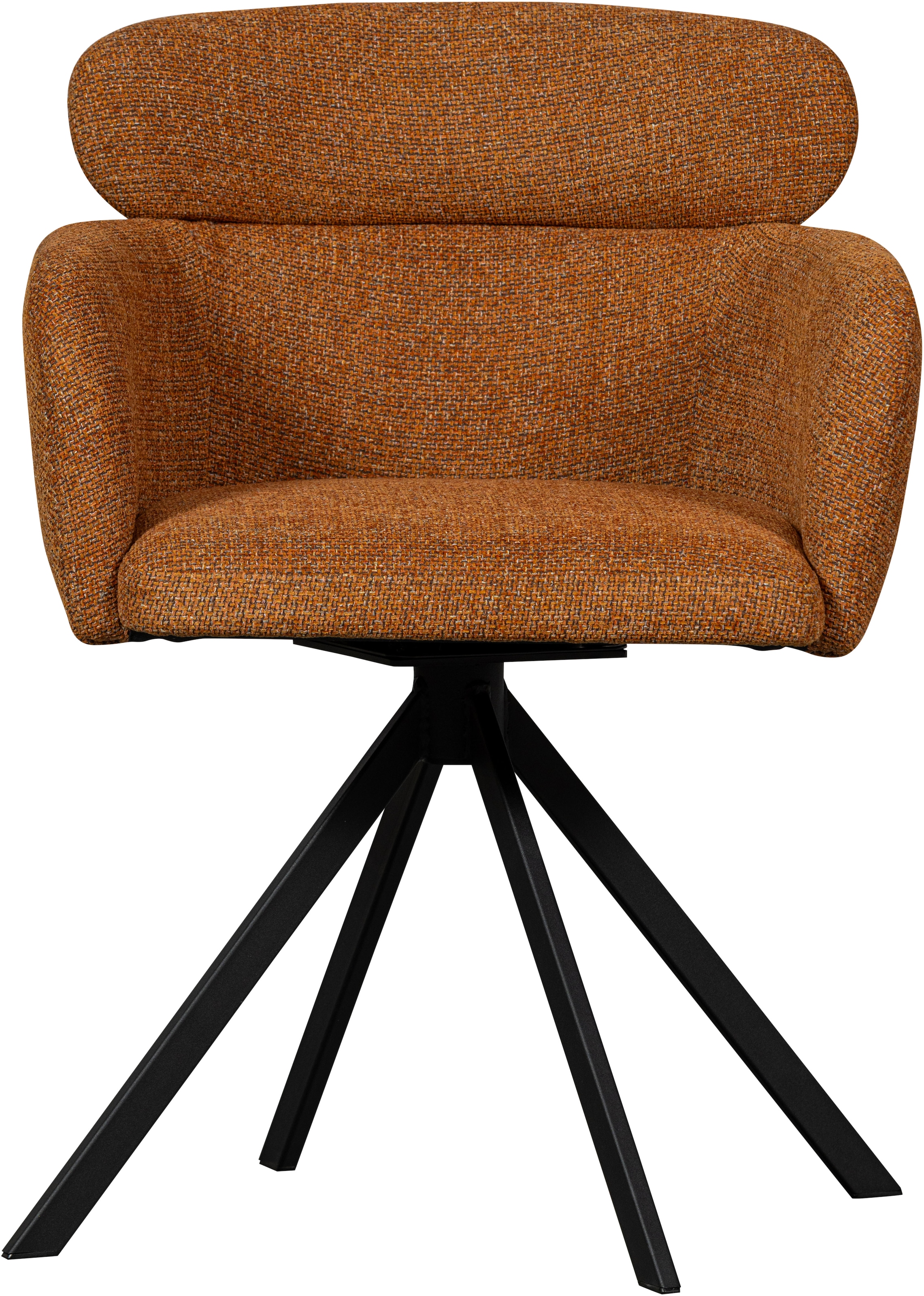 WOOOD Esszimmerstuhl »Fenne« (Set) 2 Stk.Polterstuhl mit Drehfuß, gewebtem Stoff, Höhe 80 cm