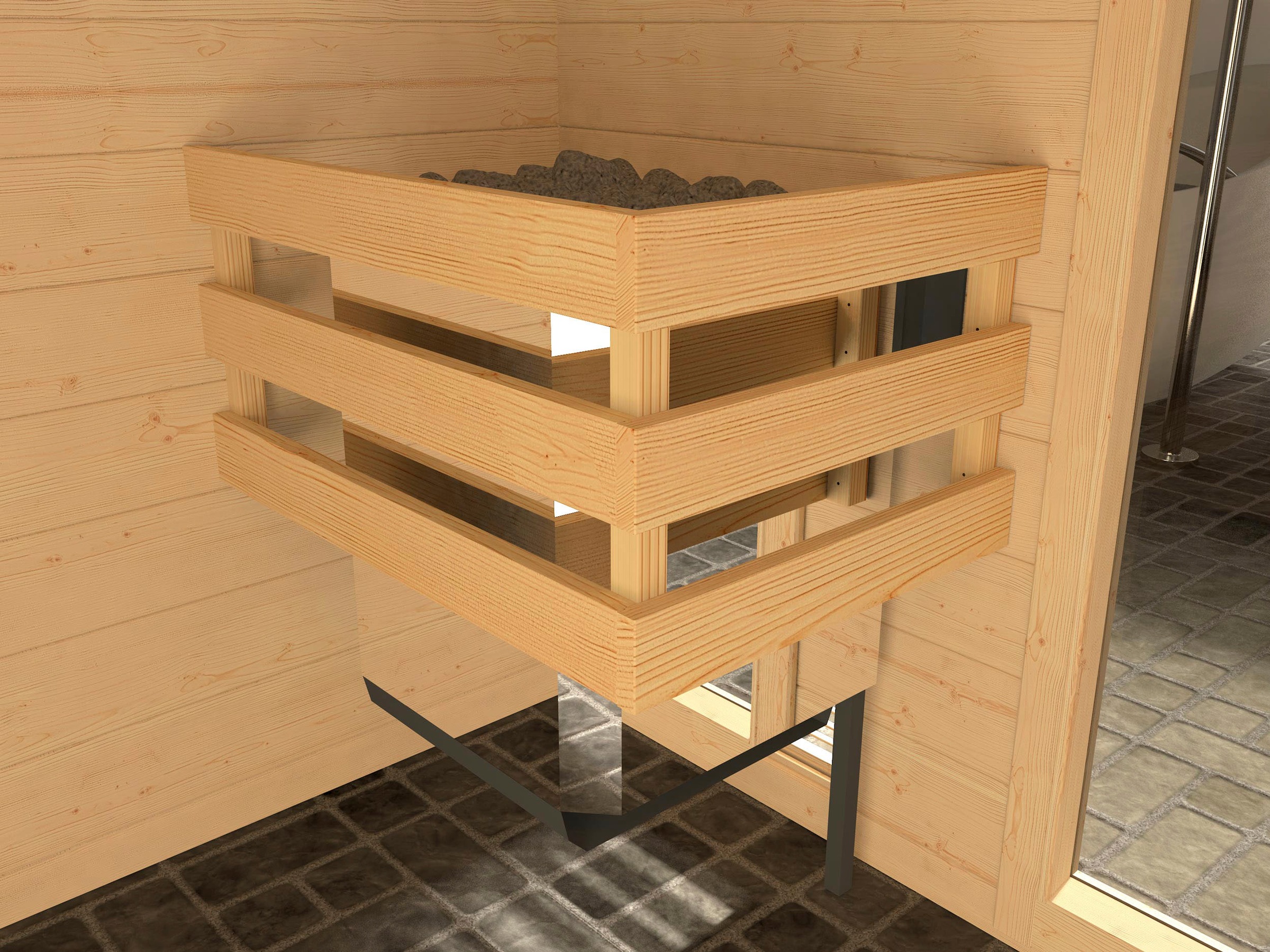 weka Sauna »Valida«, 4,5 kW-Ofen mit digitaler Steuerung