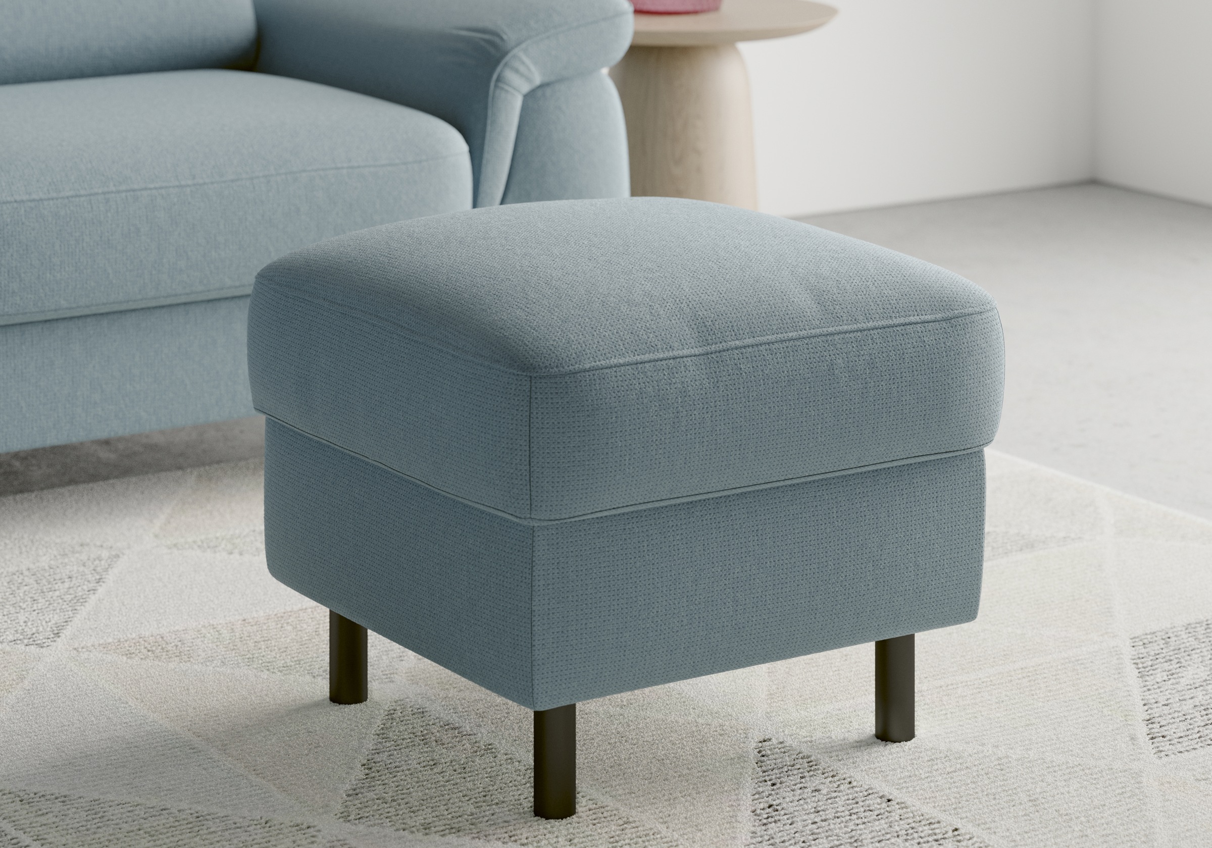 sit&more Stauraumhocker »Sinatra«, Sitzfläche ist abnehmbar, mattschwarze Metallfüße