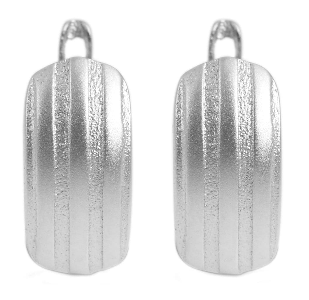 Adelia´s Paar Creolen »Damen Ohrringe ¿ Klappcreole aus 925 Silber«