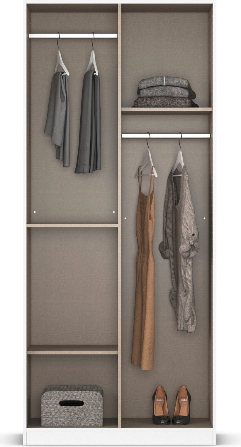 rauch Schlafzimmer-Set »Komplettzimmer Komplettschlafzimmer Schlafzimmer-Set (3-St.) MAIKA«, (Set, 3 tlg.), Schrank 3 Breiten, 2 Höhen, Bett 100 cm, Nachttisch MADE IN GERMANY