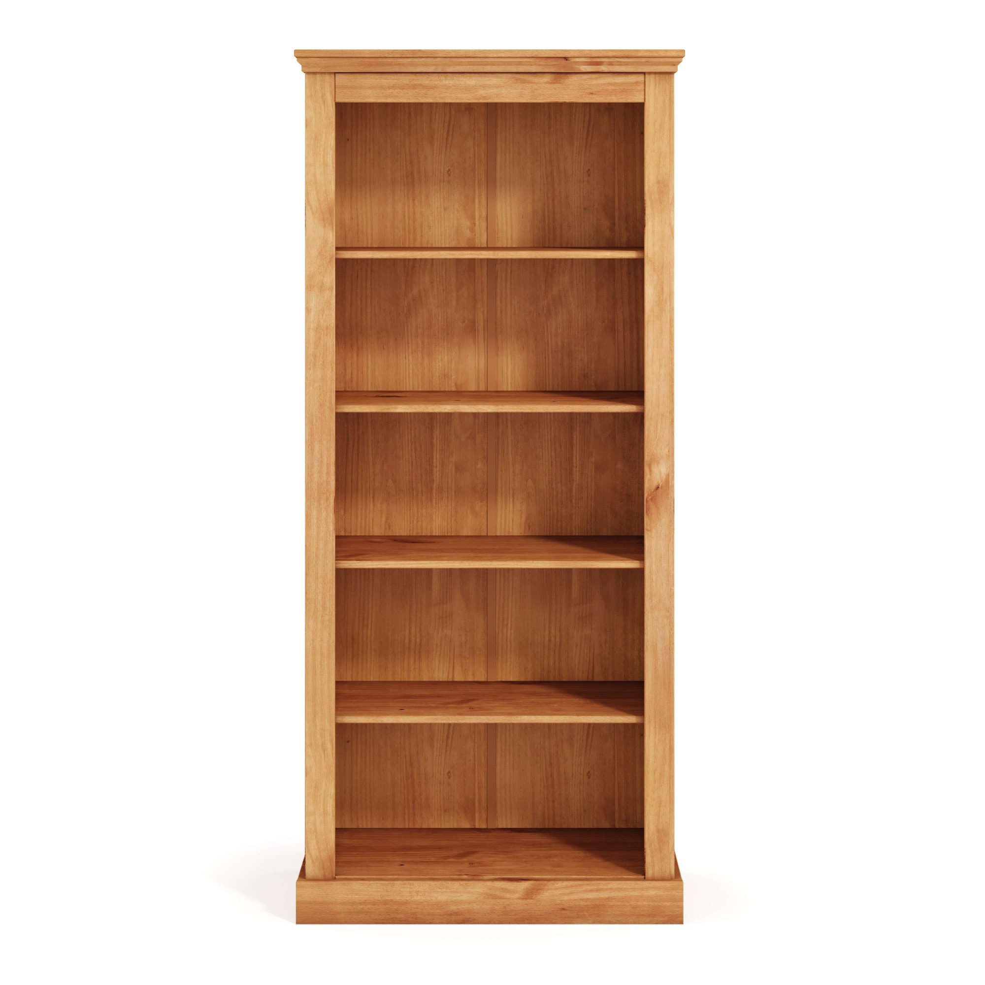 OTTO home Bücherregal »Selma, Standregal, Stauraumregal, aus massivem Kiefernholz. FSC®« mit 1 festen und 3 verstellbaren Einlegeböden, Breite 80cm, Höhe 180cm