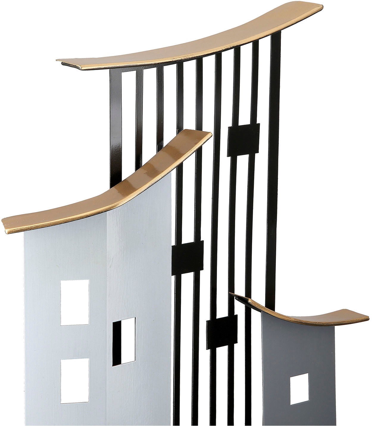 Casablanca by Gilde Dekoobjekt »Standrelief Haus Metropolitan grau; schwarz H. 47,5 cm«