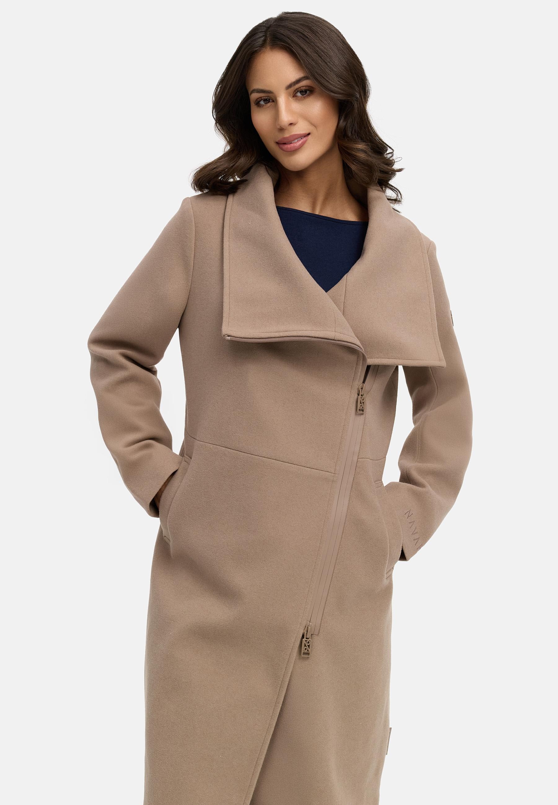 Navahoo Kurzmantel »Kurzmantel Samtrose 14«