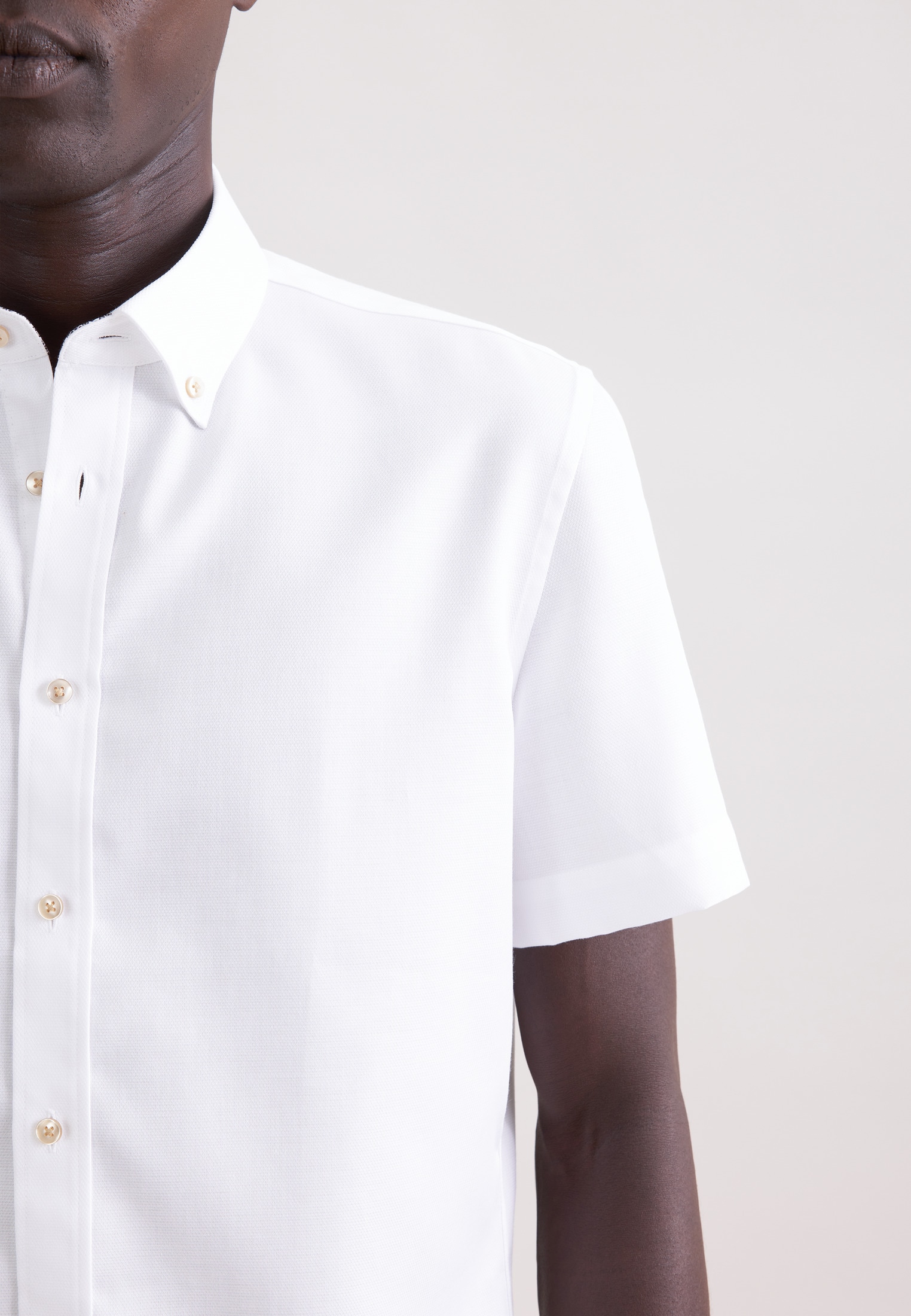 seidensticker Businesshemd »Schwarze Rose« Shaped 1/2 Button-Down-Kragen Struktur