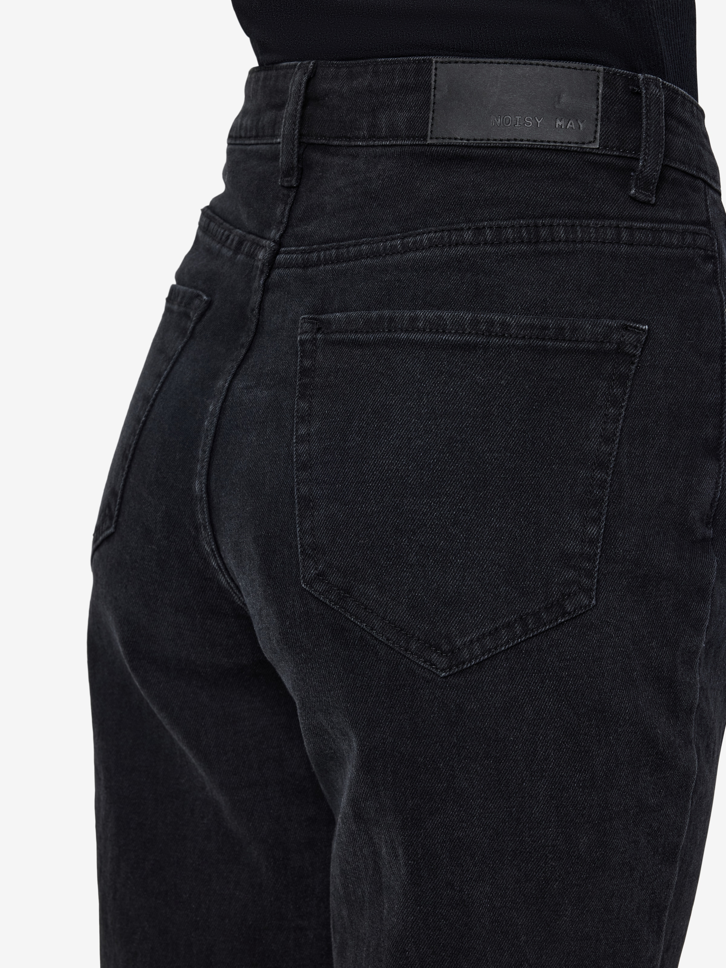 Noisy may High-waist-Jeans »NMDAISY HW MOM FIT JEAN BLACK FWD NOOS«