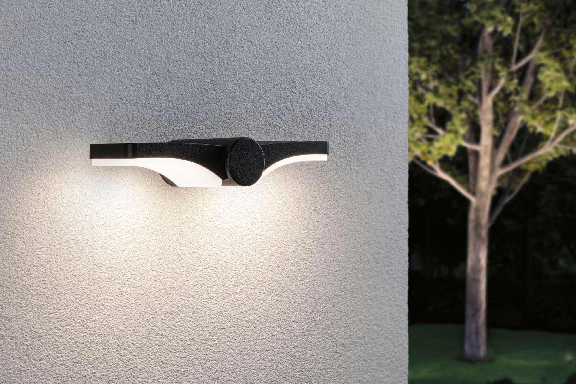 Paulmann LED Außen-Wandleuchte »Outdoor 230V Pekana IP44 anthrazit«, 2 flammig, IP44