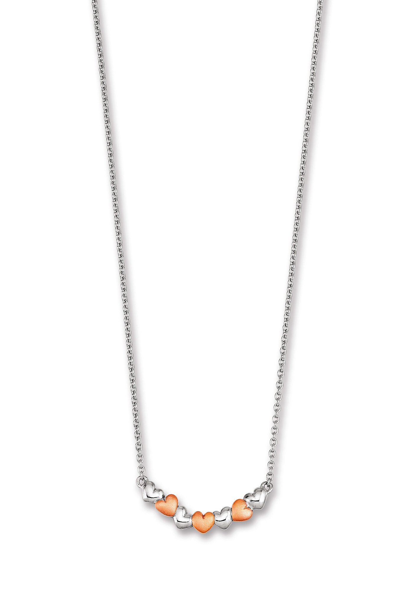 ONE ELEMENT Silberkette »Herz Halskette aus 925 Silber  42 cm«