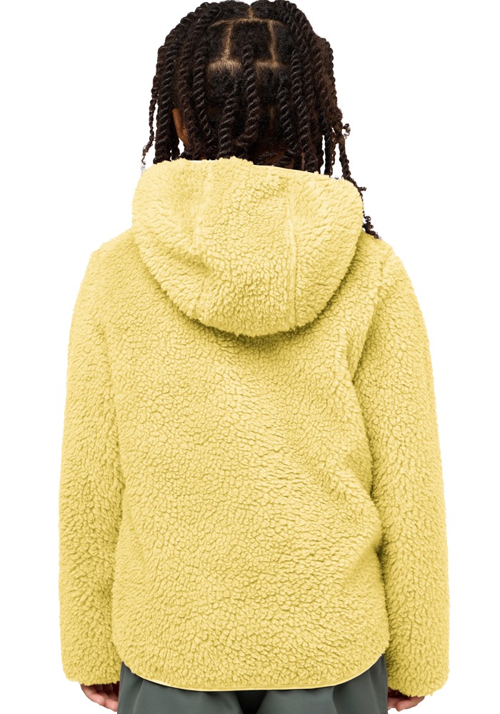 Jack Wolfskin Fleecejacke »ICE CURL HOOD JACKET K«, mit Kapuze, Wärmend, winddicht, Übergangsjacke