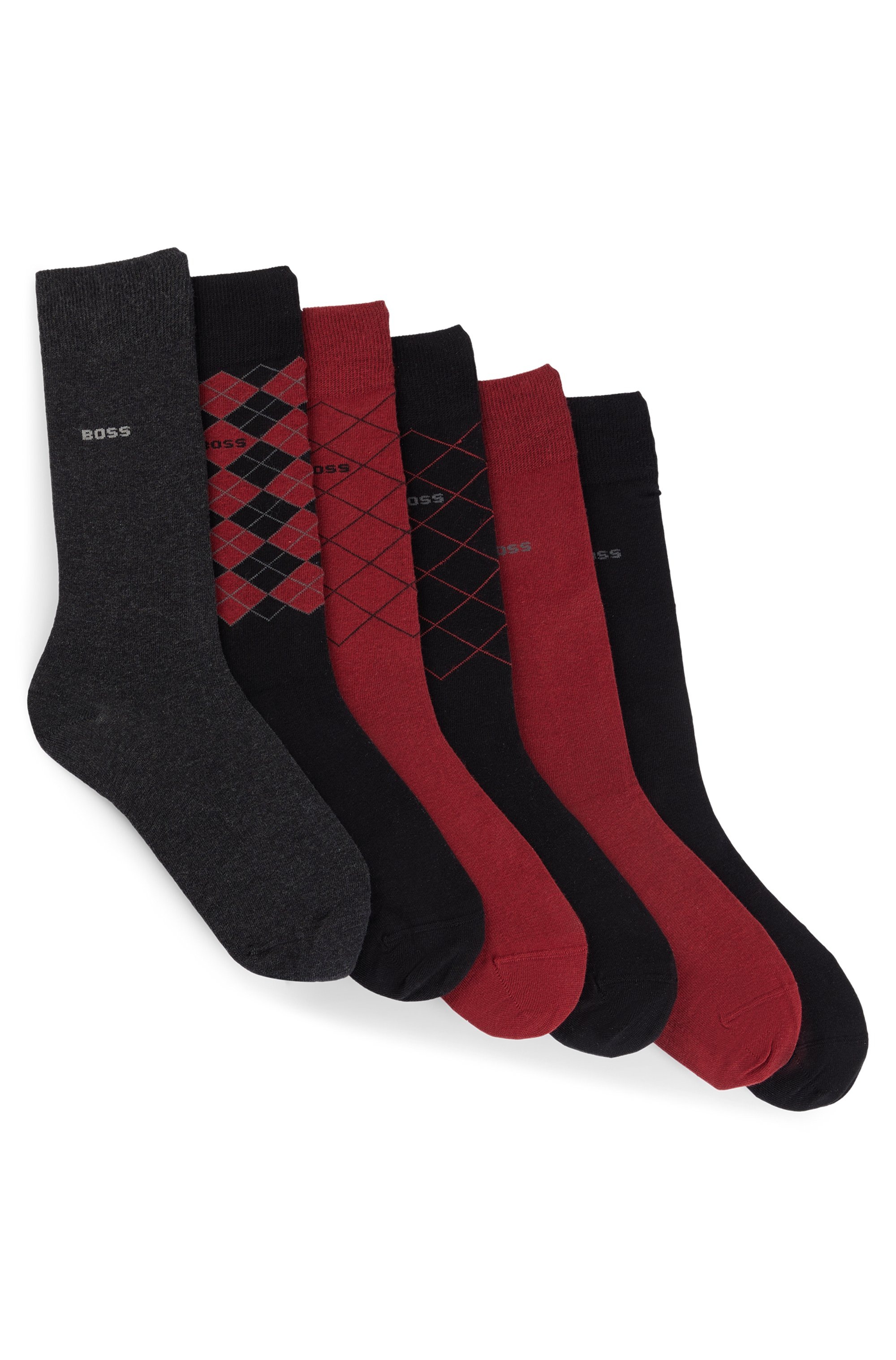 Businesssocken »6P RS GIftDesign«, (Packung, 6 Paar), mit Rautenmuster