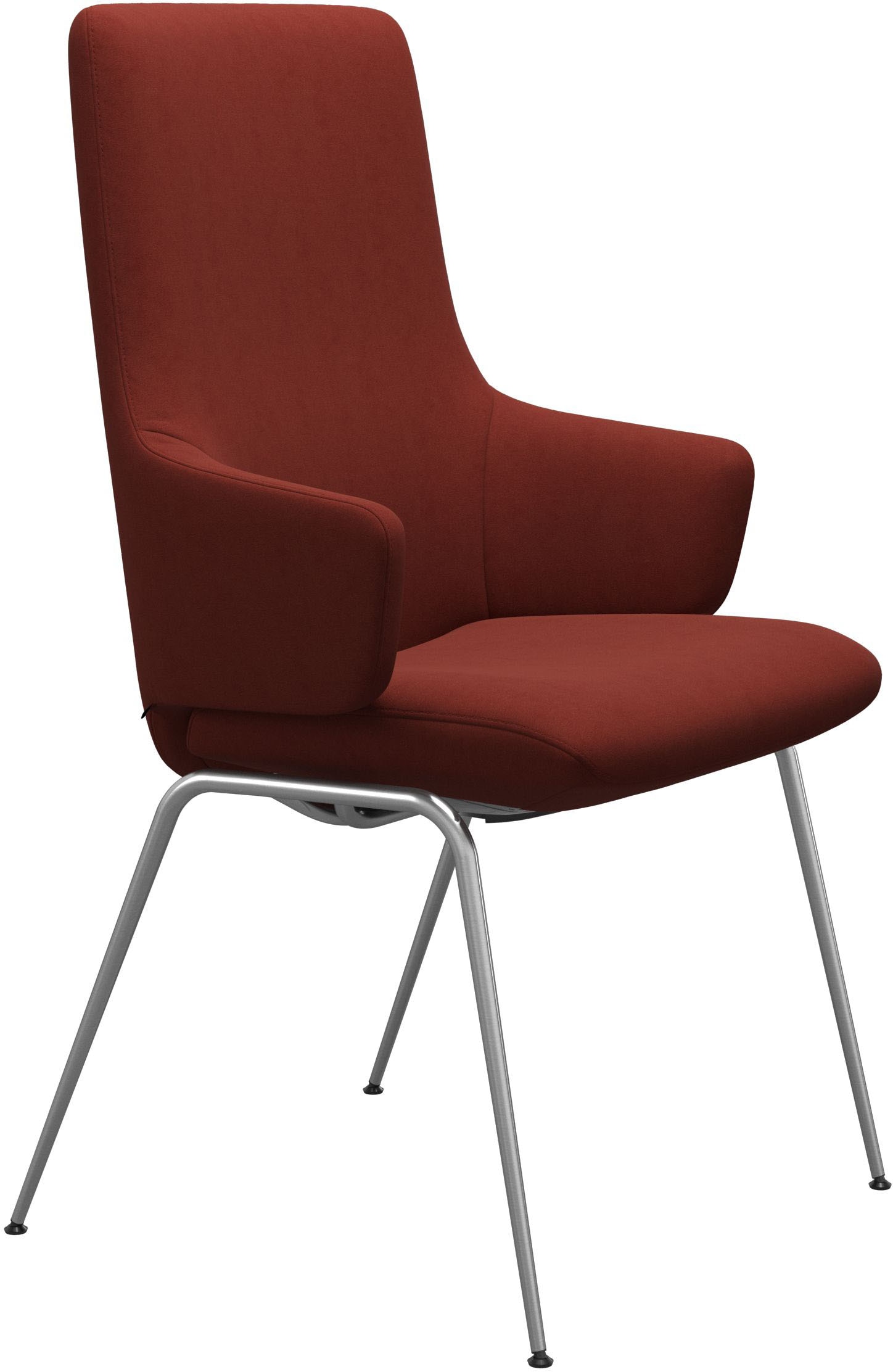 Stressless® Polsterstuhl »Laurel« () High Back mit Armlehne, Größe L, mit Beinen aus Stahl in Chrom matt