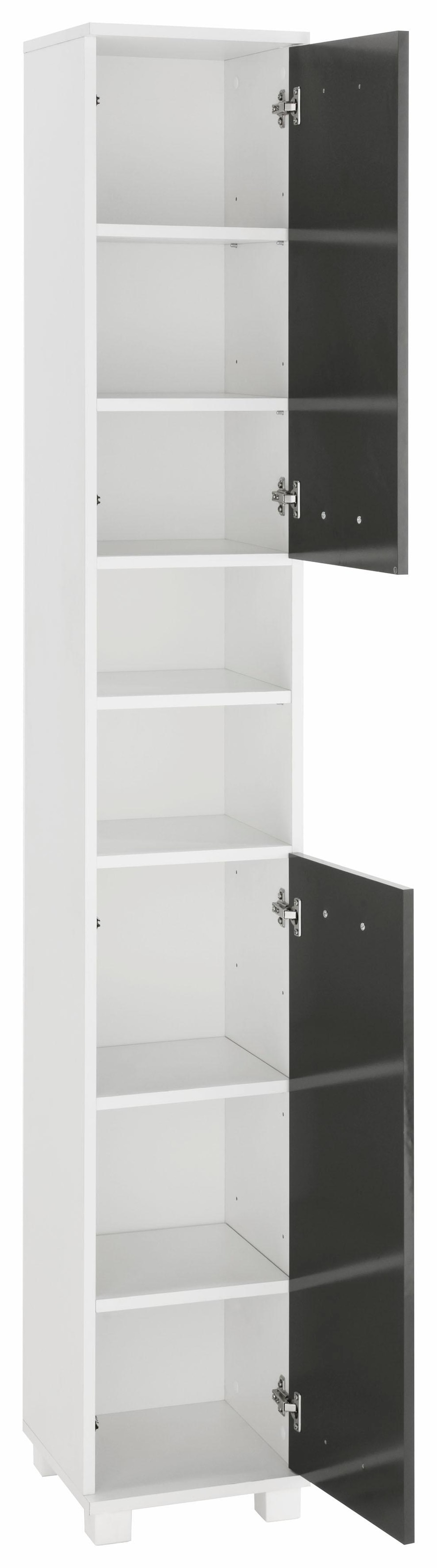 Schildmeyer Hochschrank »Colli in verschiedenen Farben«, Höhe 193,7 cm, Badezimmerschrank mit Metallgriffen, Ablageböden